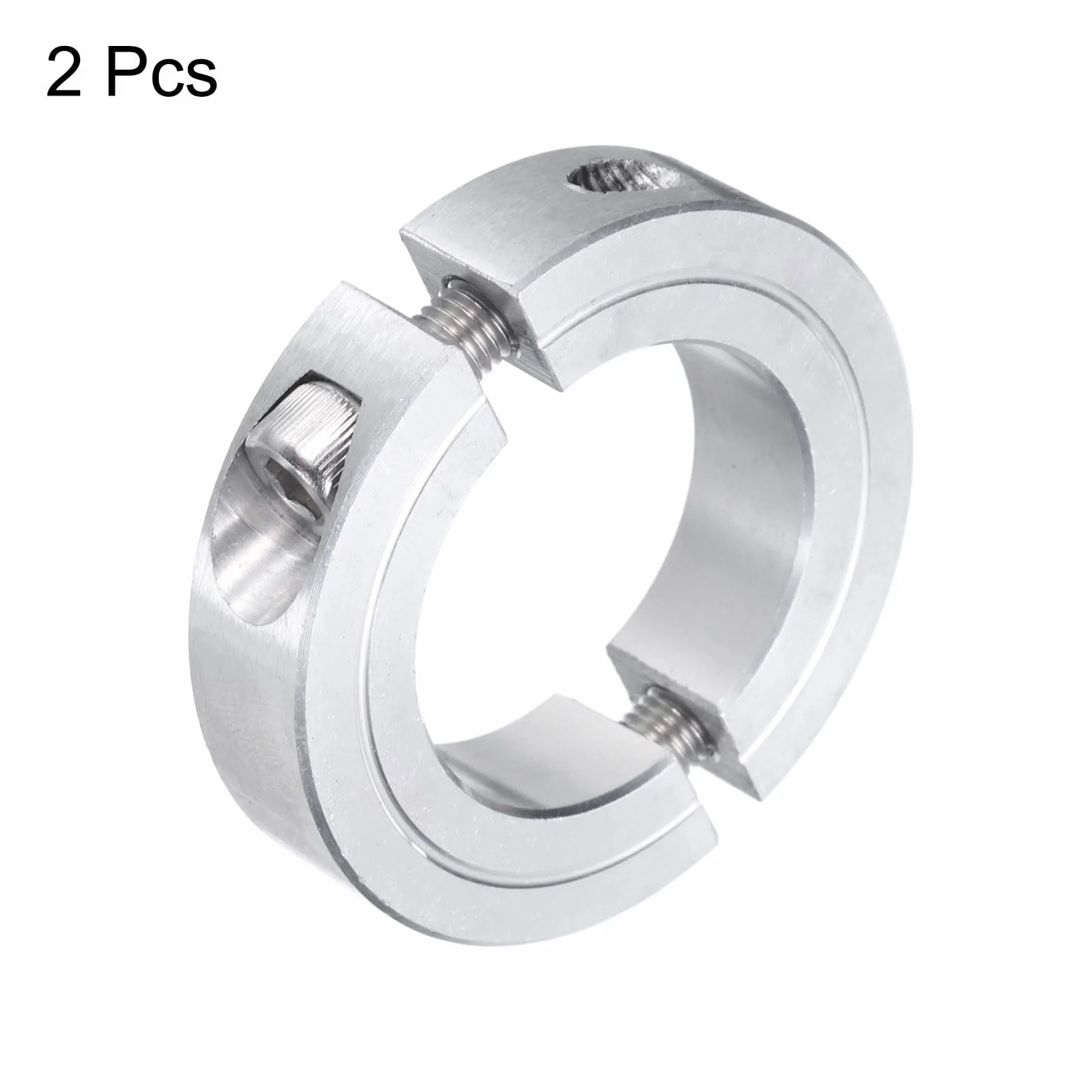 QUARKZMAN 2 szt. Podwójny kołnierz zaciskowy wału 1-1/4", dwuczęściowy kołnierz blokujący, 2-1/16 "Od, grubość 1/2", zacisk kołnierzowy dzielony śruba ze stopu aluminium