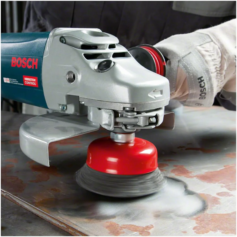 Bosch Profesional Szczotka garnkowa druciana z systemem X-LOCK, drut falisty 75, mosiężny 75 mm, 0,3 mm, X-LOCK