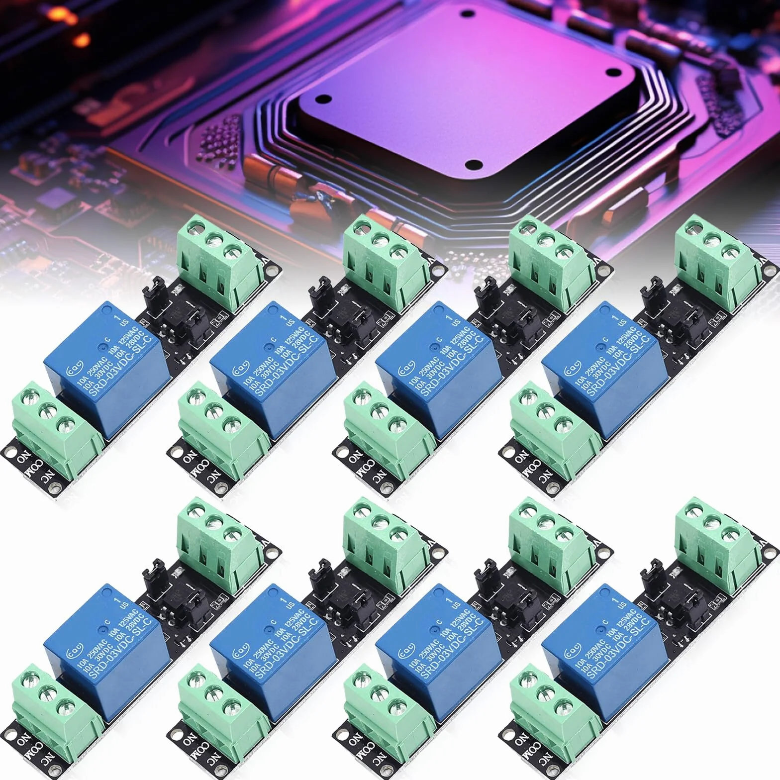 8 sztuk 3 V 1-kanałowy przekaźnik Power Switch, 1-kanałowy moduł wyłącznika sieciowego wysokiego poziomu wyzwalacza z optoopterem izolacją optyczną do IOT ESP8266