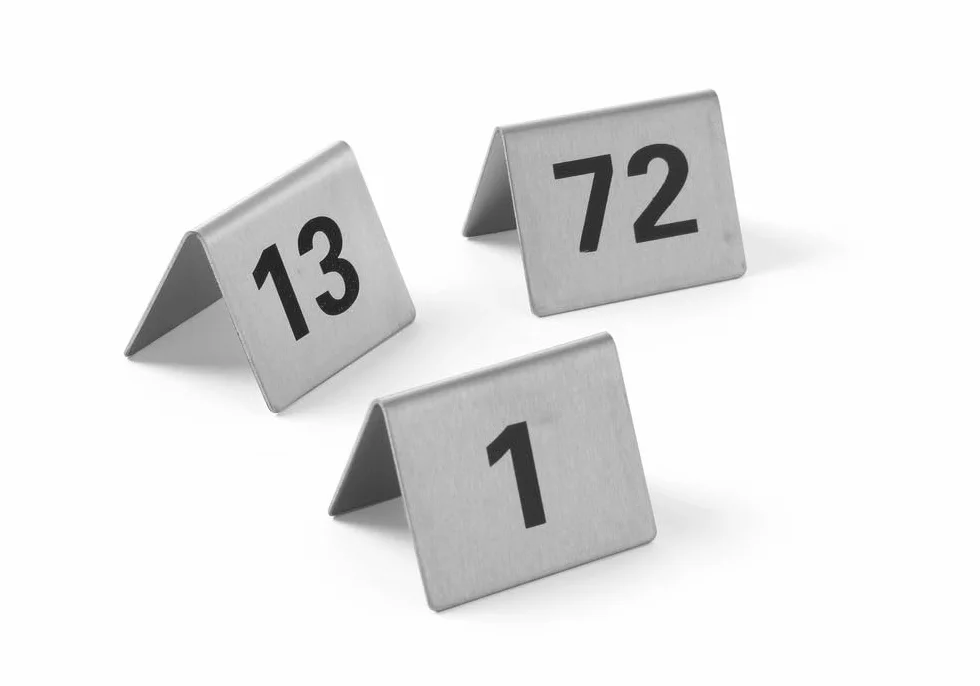 HENDI Tabliczki informacyjne z numerami 1-12 50x35x40 mm