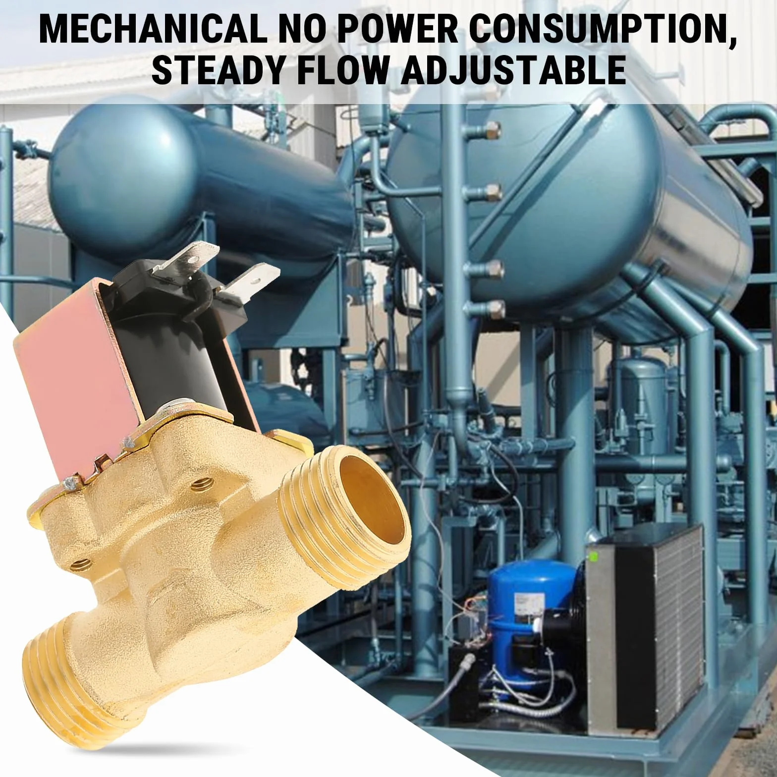 Elektryczny Zawór Elektromagnesu, 1/2 DC 12V Zwykle Zamknięty Mosiężny Zawór Kontroli Wody Przeciw Suchej, 0,02-0,8 MPa dla Grzejników, Oczyszczaczy, Systemów HVAC