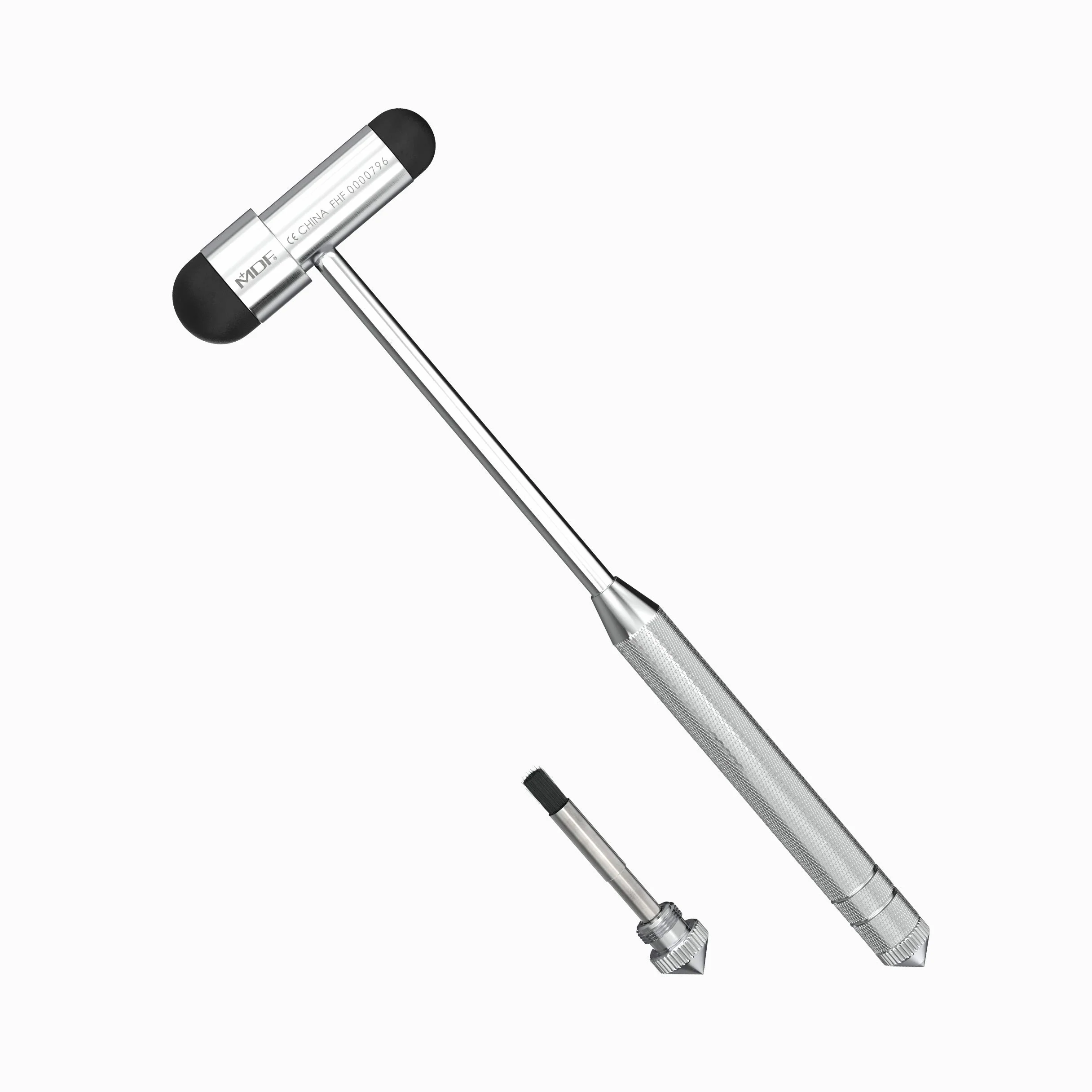 MDF Młotek neurologiczny Babinski Buck z wbudowaną szczotką granatowy MDF515BT-04