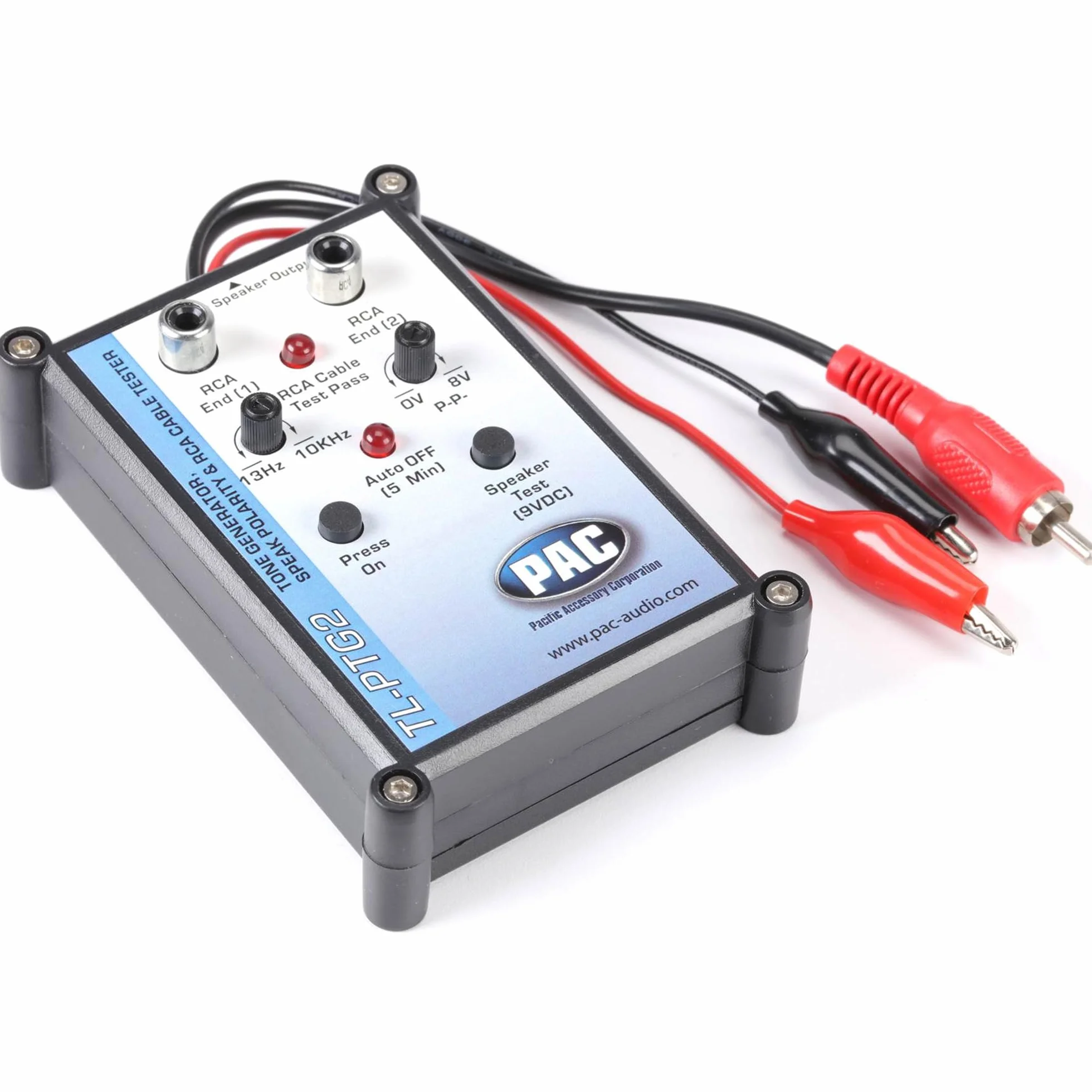 PAC TL-PTG2 generator tonów i tester polaryzacji głośników z testerem kabli RCA