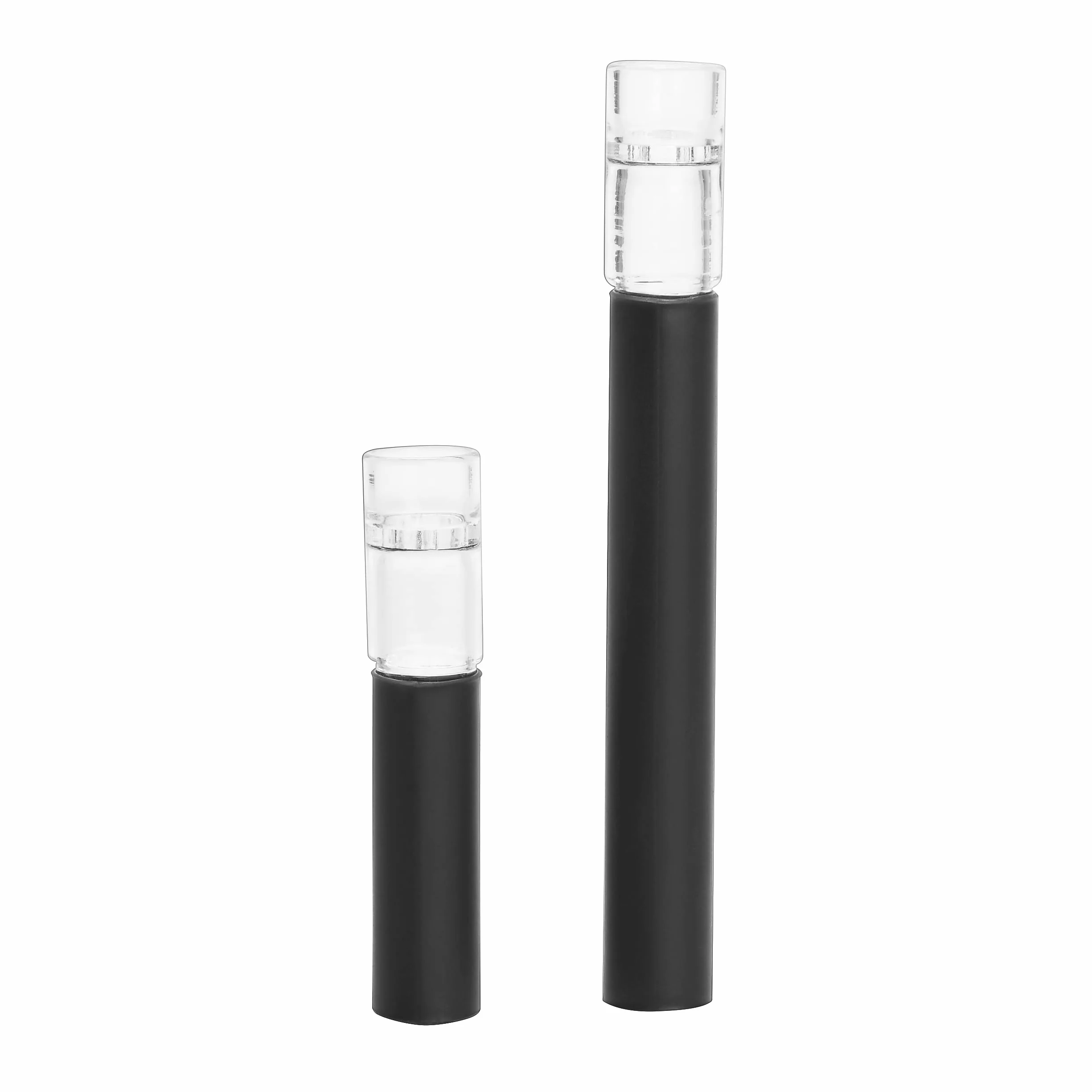 Nietłukące się szklane ustniki do Arizer Solo/Arizer Air Max - czarna owijka (4 szklane rurki i 25 wklęsłych filtrów)