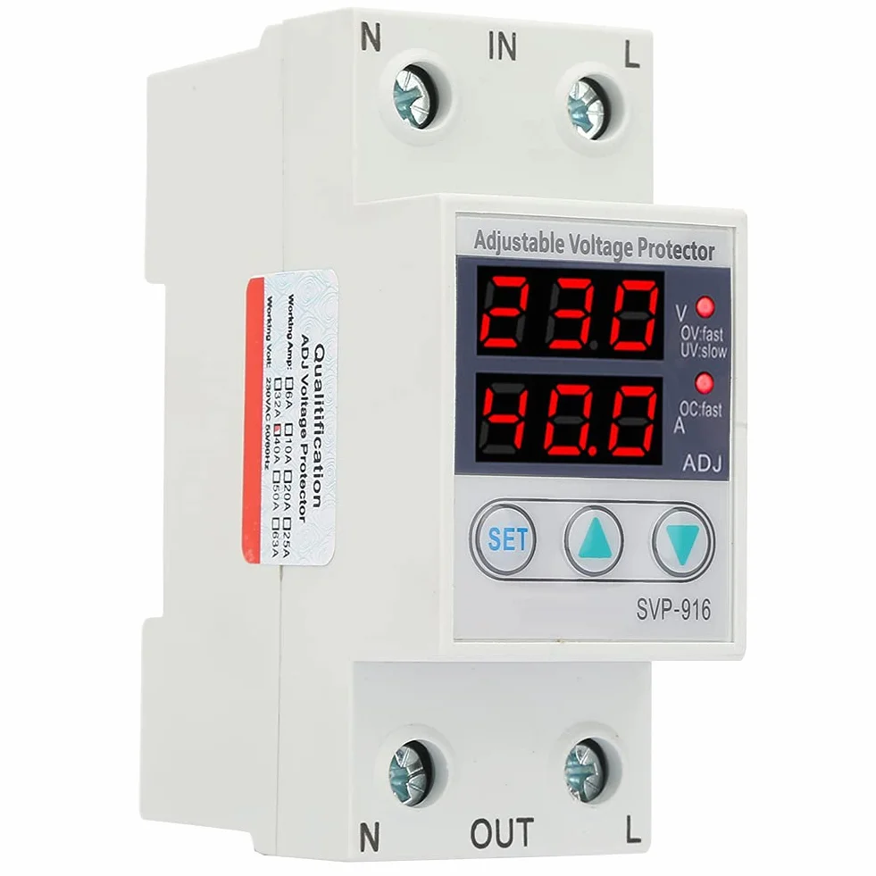 Przekaźnik Napięcia Jednofazowy 40A 230V AC Montaż na Szynie DIN 50/60 Hz