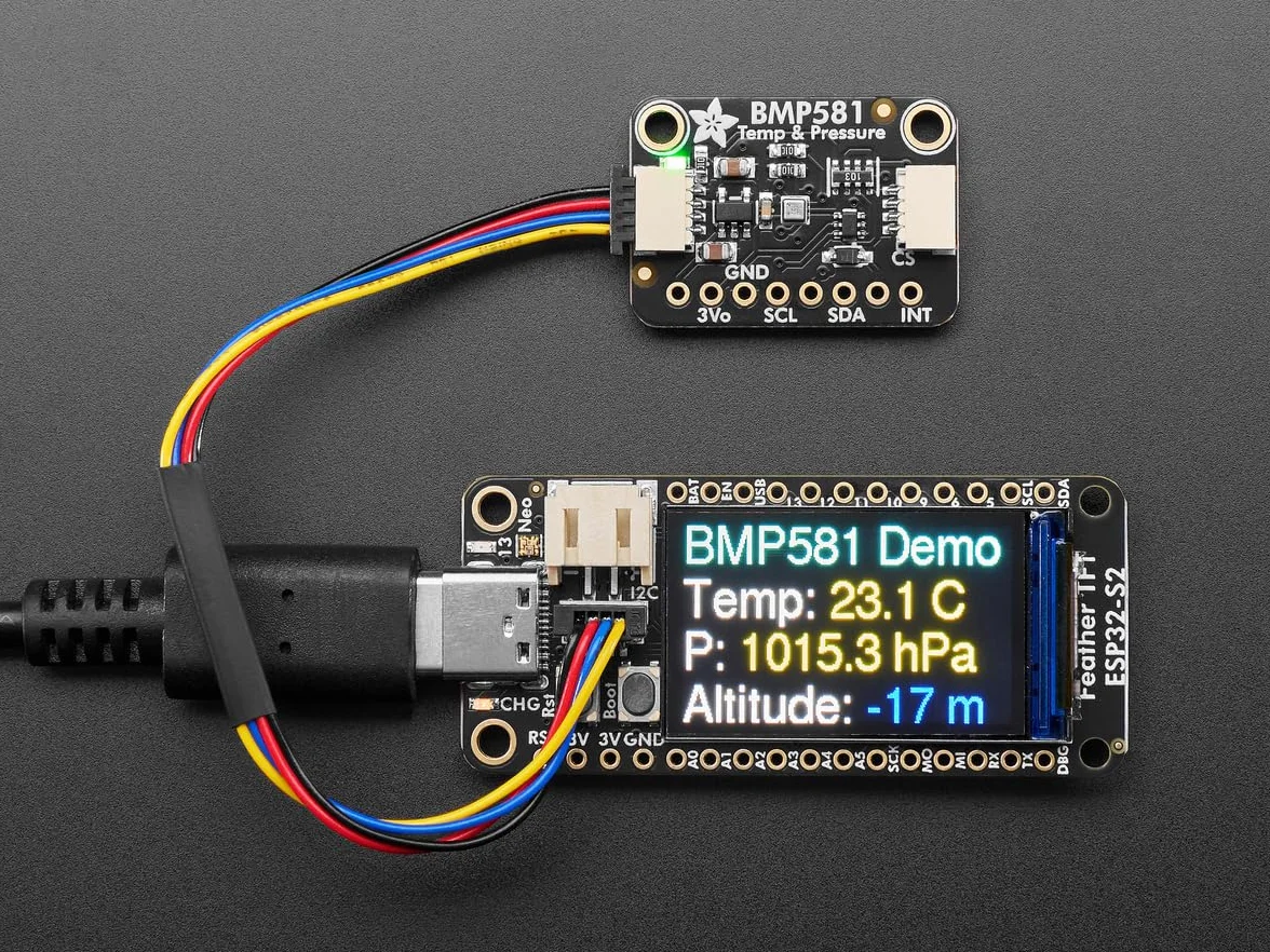 Adafruit BMP581 I2C / SPI czujnik temperatury i ciśnienia powietrza, STEMMA QT, 6407