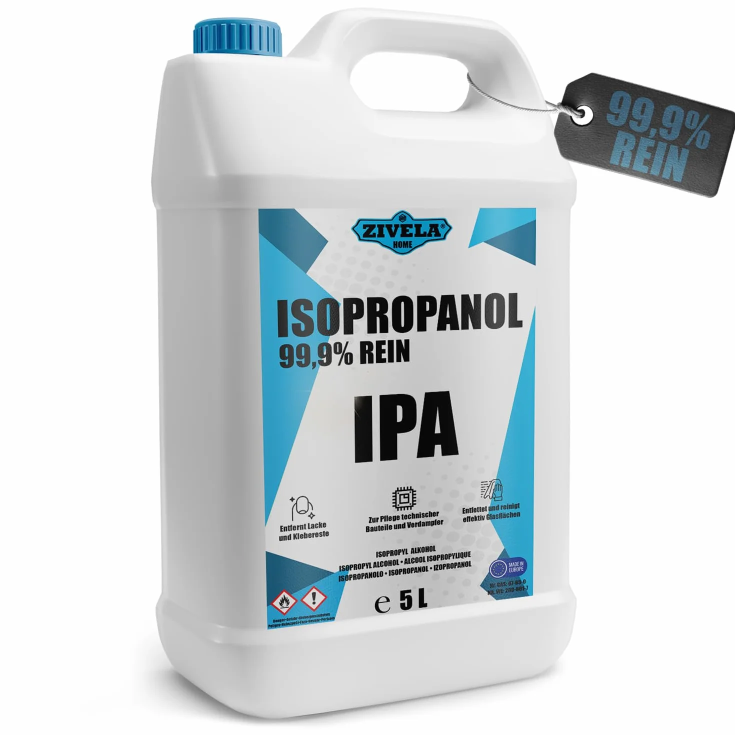 Izopropanol 99,9% 5L IPA do czyszczenia elektroniki i ekranów
