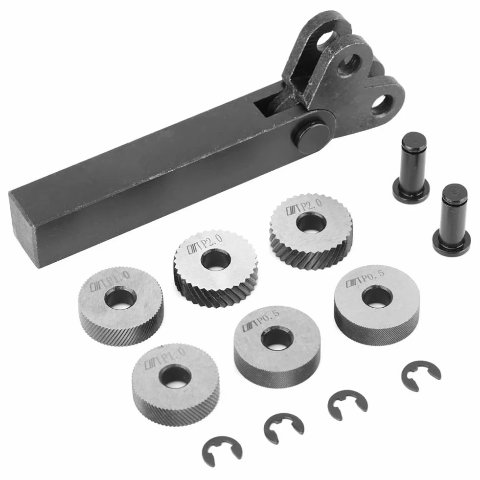 Rändelwerkzeug Stahl 7 Sztuk 0,5/1/2mm Diagonalne Dual Linear Do Obrabiarek