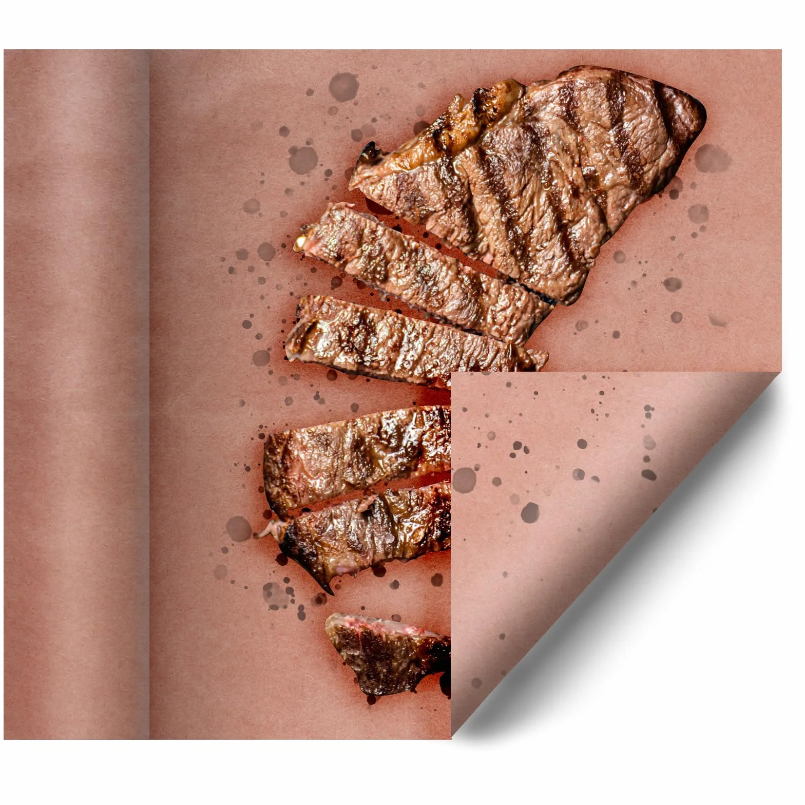 BigKing Metzgerpapier Pink, papier rzeźniczy, mocny papier kraftowy BBQ (45 cm x 30 m) do grilli, smokerów, ryb, idealny do gotowania soczystych potraw