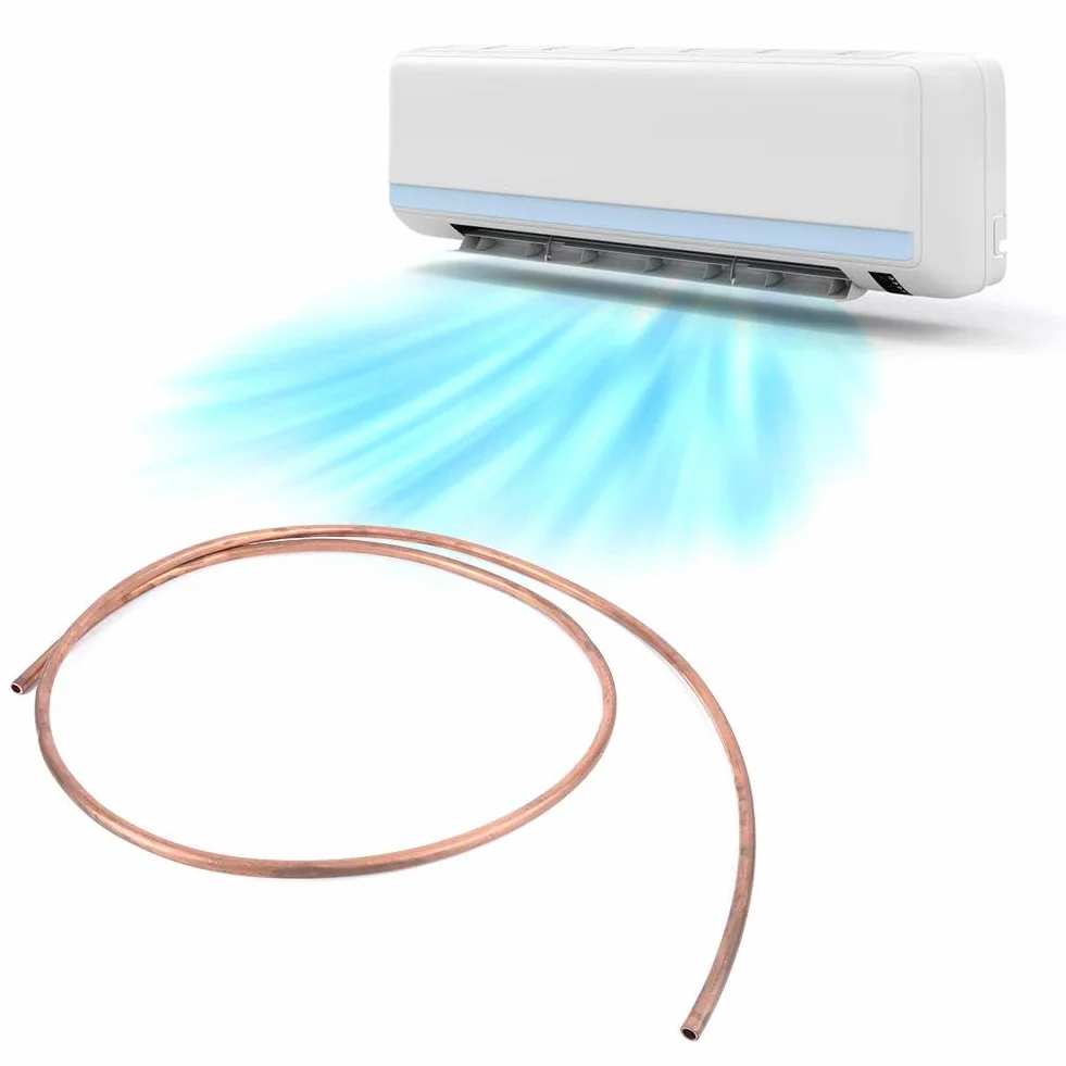 Miedziana rura miękka cewka OD 10 mm ID 8 mm C1100 T2 do klimatyzatora