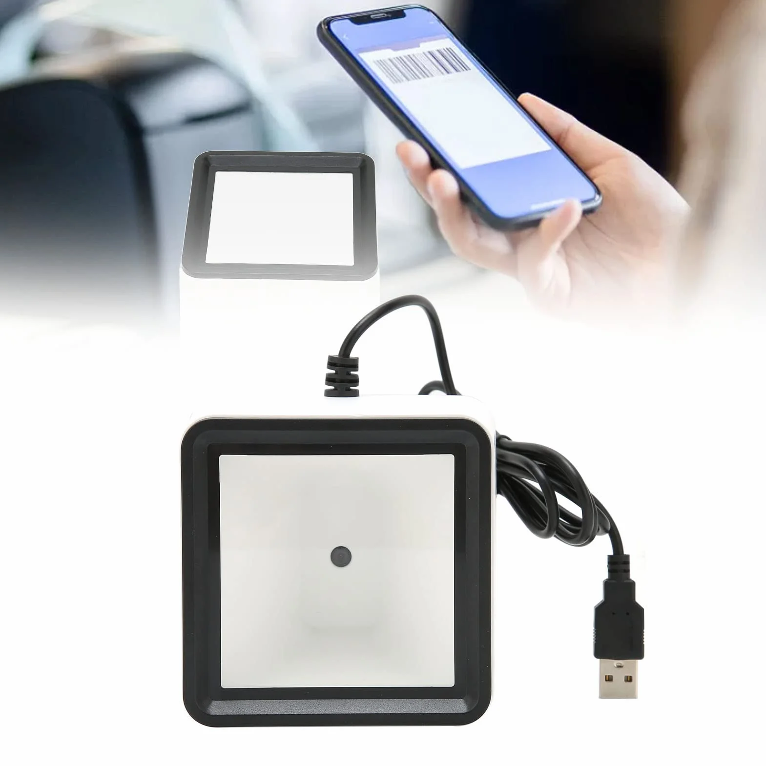 Skaner Kodów Kreskowych R42 2D 1D USB Czytnik Kodów Kreskowych