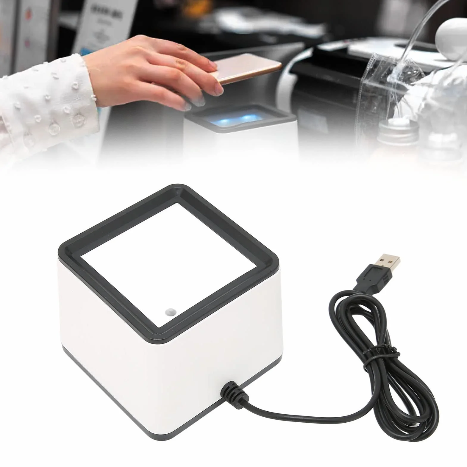 Skaner Kodów Kreskowych R42 2D 1D USB Czytnik Kodów Kreskowych