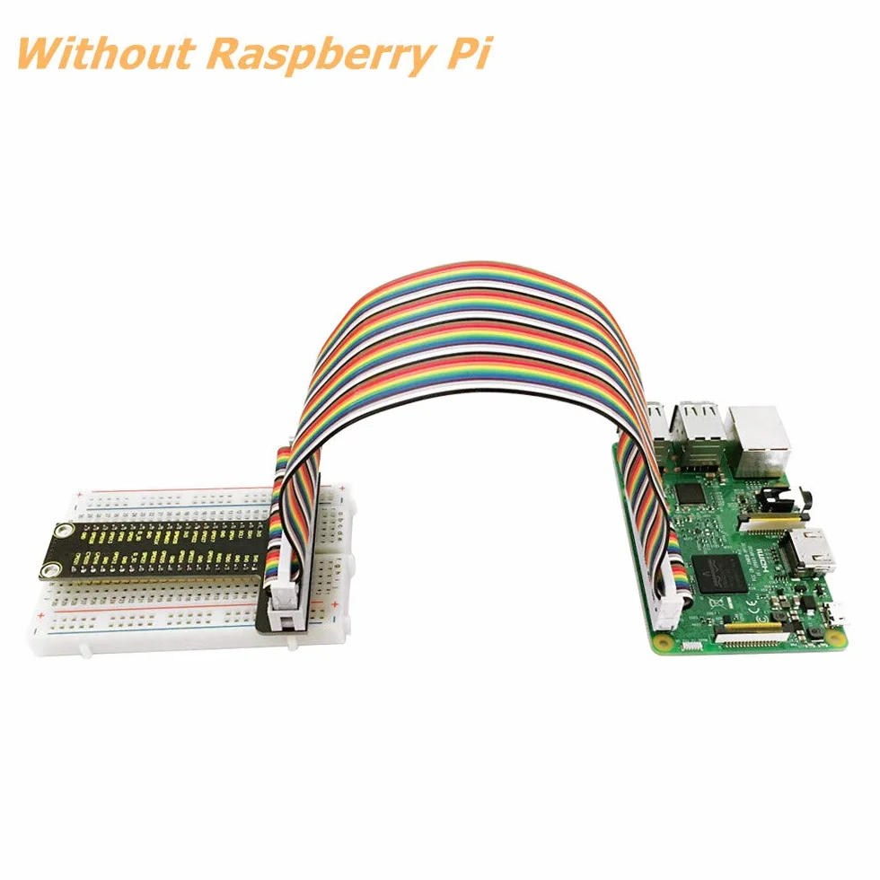 KEYESTUDIO zestaw płyt PCB do Raspberry Pi, 400 punktów, płyta stykowa T, 40-pinowe przewody taśmowe