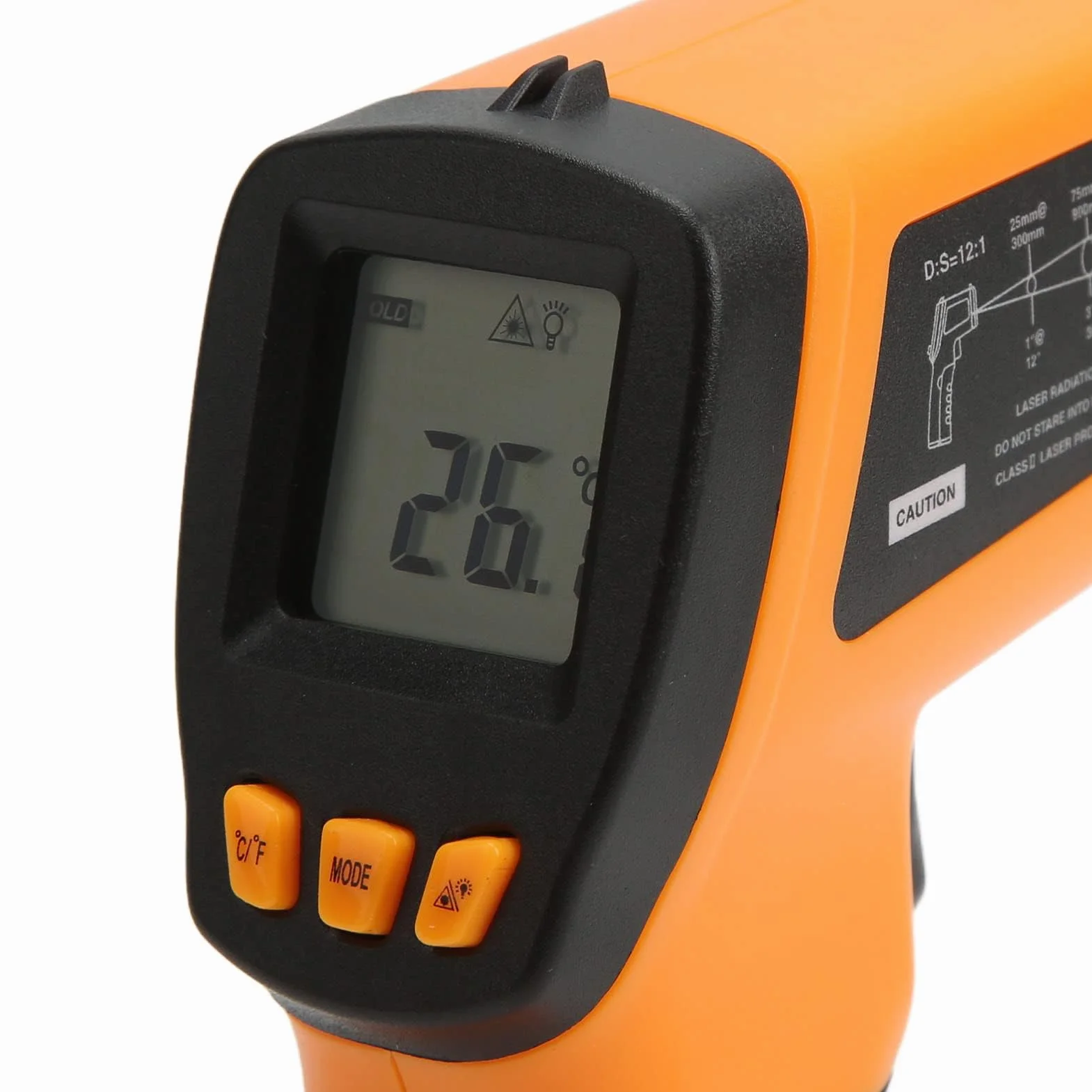 Cyfrowy Termometr na Podczerwień 420E -50~420℃ Ręczny Bezdotykowy Pistolet do Pomiaru Temperatury
