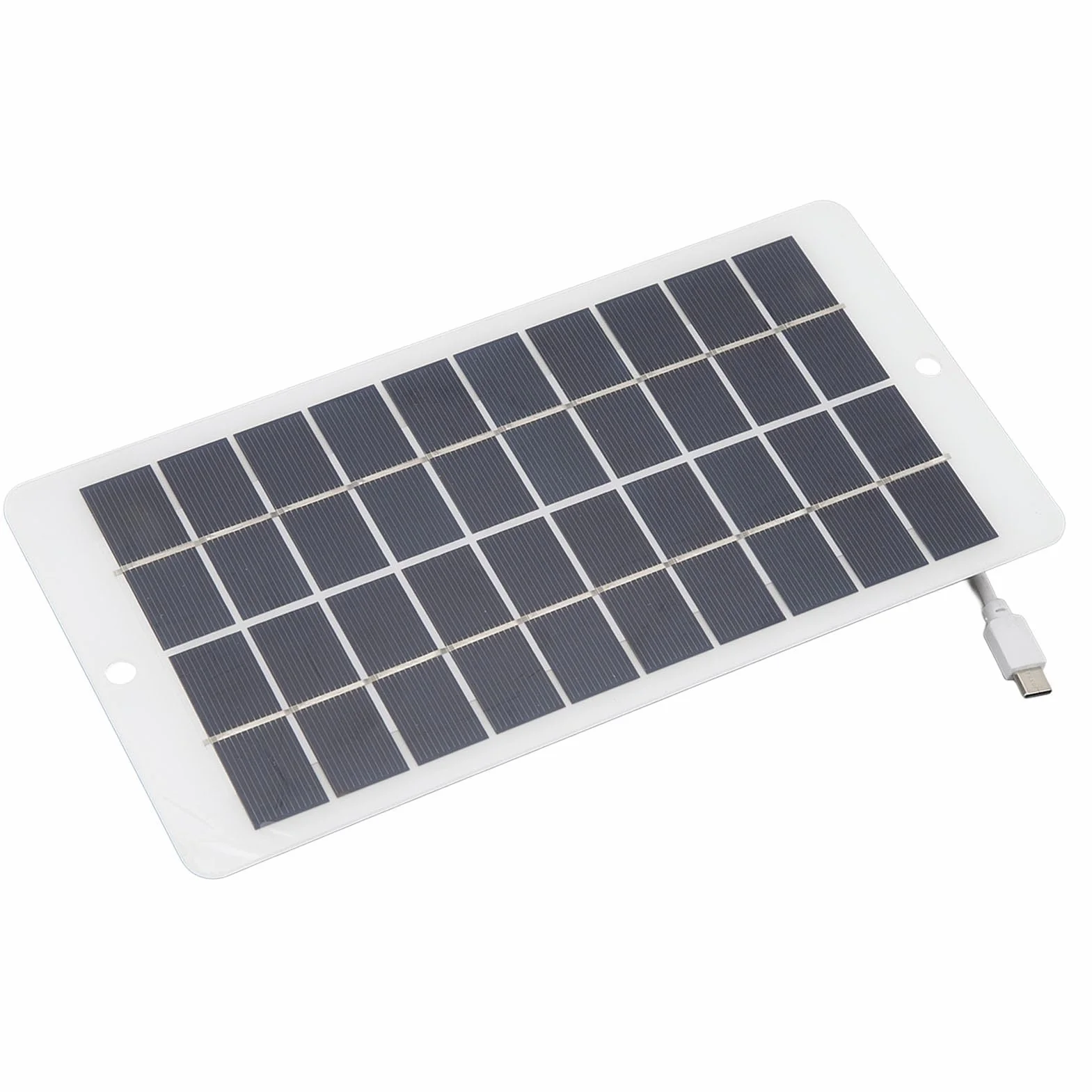 Panel Słoneczny, 10W 5V Panel Słoneczny Typu C Wyjście Przenośny Panel ładowania Słonecznego do Monitorowania Bezpieczeństwa ładowania Telefonu