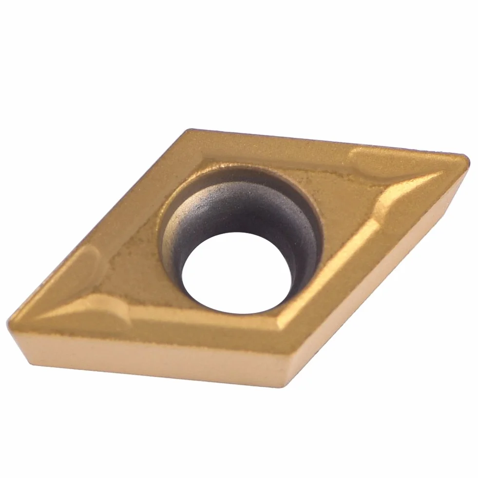 10pcs Kształt Diamentowy Wstawki do wkładek węgla do zwykłej maszyny ze stali nierdzewnej narzędzie do tokarki narzędzie zewnętrzne z obudowy DCMT11T304-HM YBC251