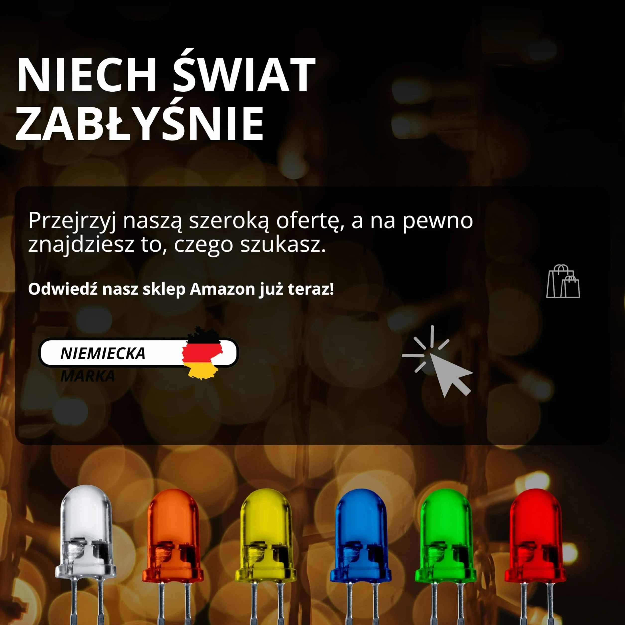 LED 5mm asortyment 300 sztuk 6 kolorów dioda emitująca światło 3V 2 pin zestaw