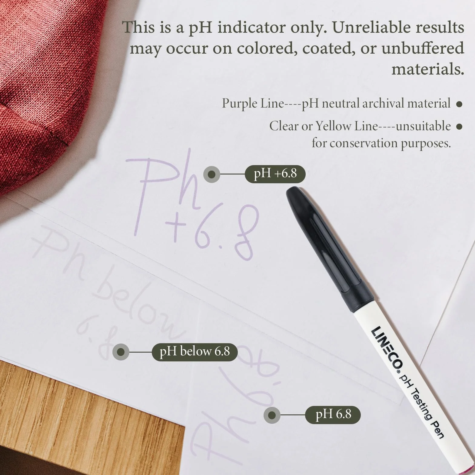 Lineco pH Testing Pen for Paperboard Products