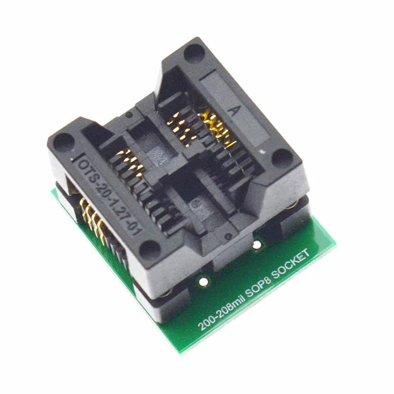 SOP8 klips testowy do EEPROM 25CXX 24CXX BIOS USB programator CH341A 1,8 V adapter 200-209 mil