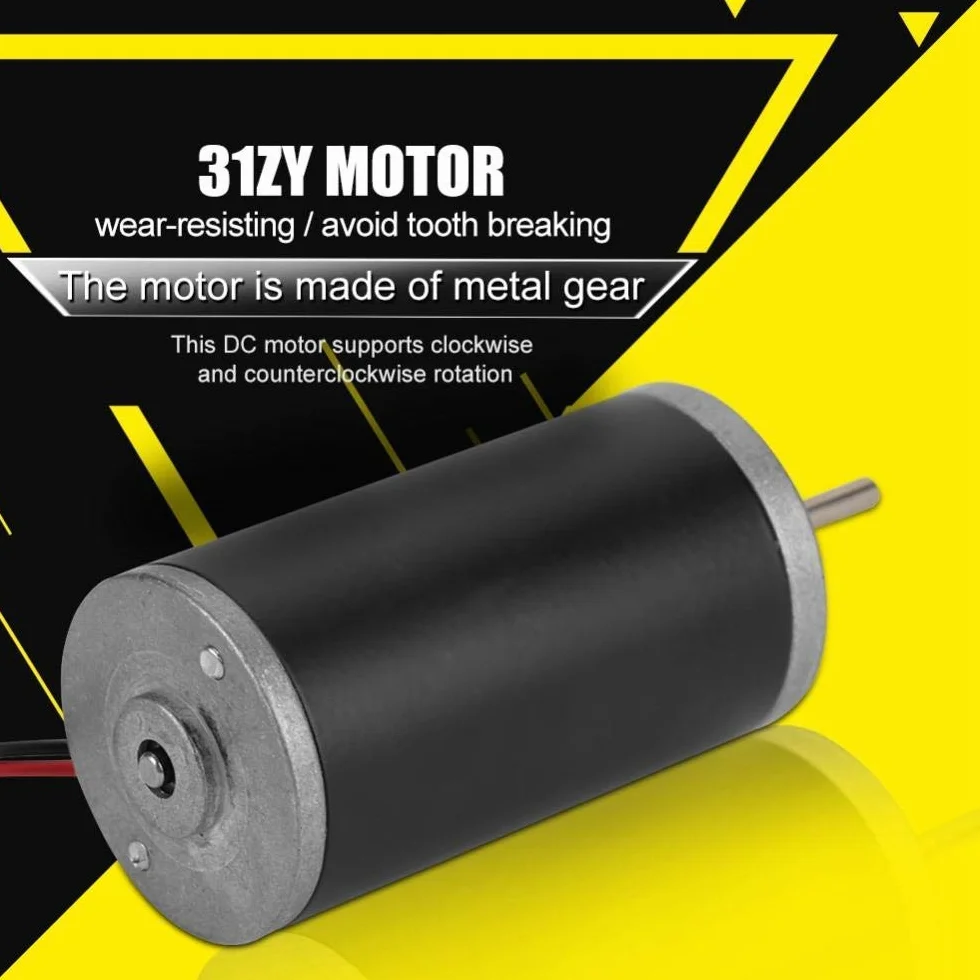 DC-Motoren, Dauermagnet 31ZY 6V / 12V / 24V 3500-8000 obr./min Hochgeschwindigkeits-CW/CCW-Dauermagnet-DC-Motor f¨¹r DIY-Generator (12 V 8000 U/min)