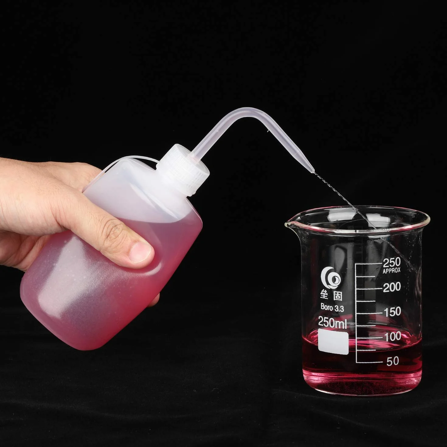 Hyber&Cara butelki do bezpiecznego mycia 250 ml plastikowa wyciskana z pokrywką
