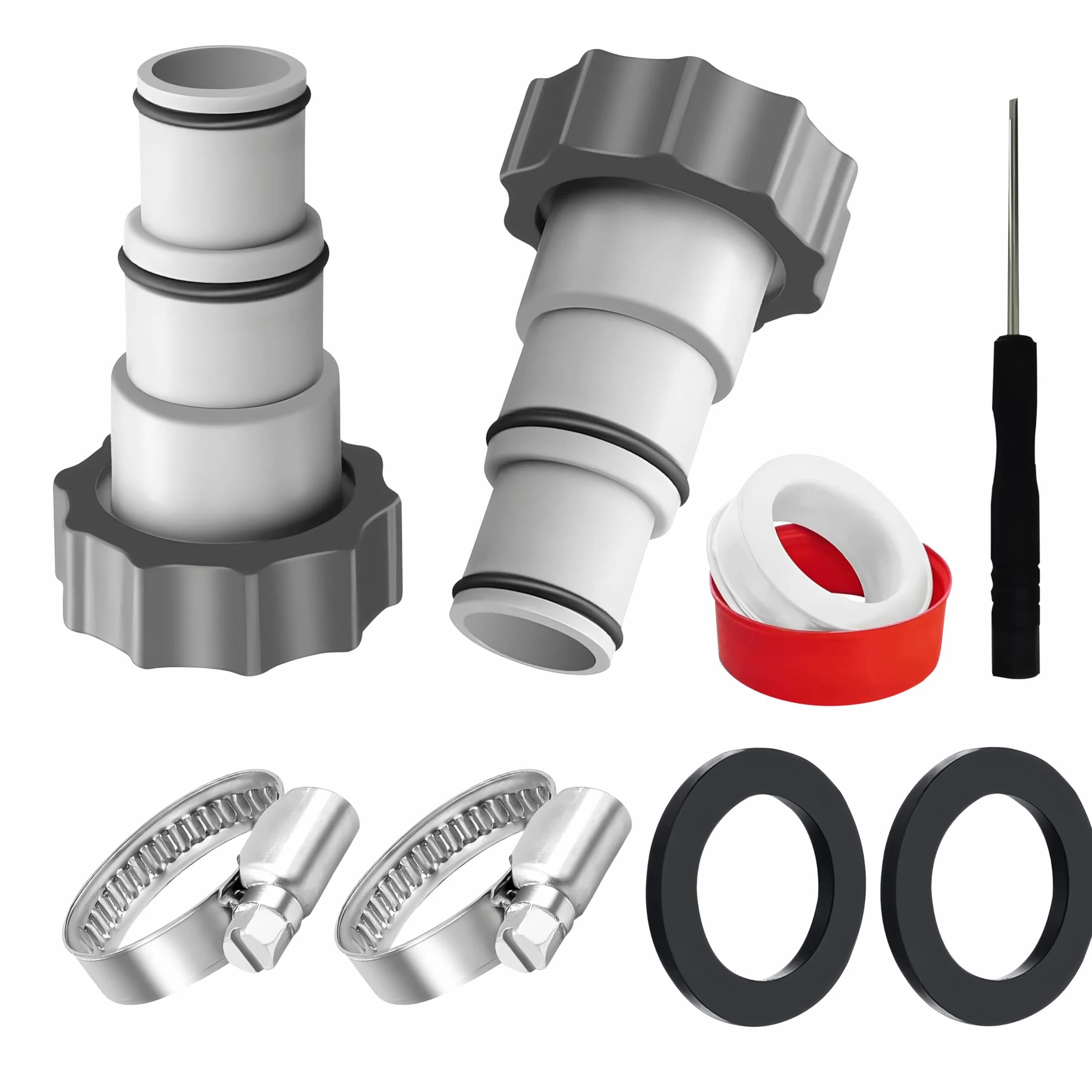Adapter pompy basenowej, 1,25 cala / 32 mm do 1,5 cala / 38 mm Adapter do basenu A, adaptery A do basenów i pomp, adapter węża do basenu