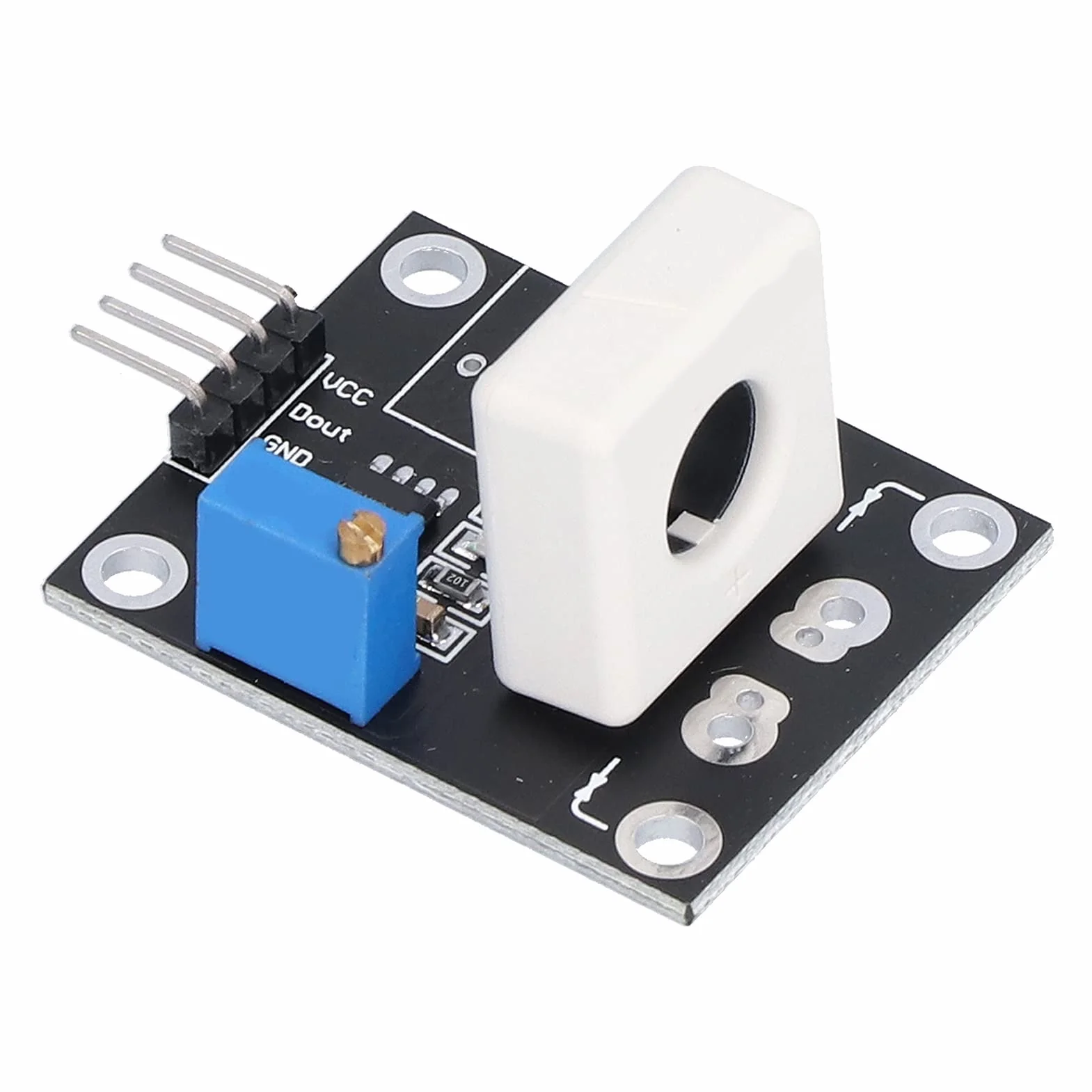 Czujnik Prądu Halla, 35a WCS1800 DC 5V Moduły Zabezpieczające Przed Zwarciem Regulowany Detektor Zabezpieczenia Nadprądowego Do Inteligentnego Wykrywania Przetężenia Silnika Samochodu