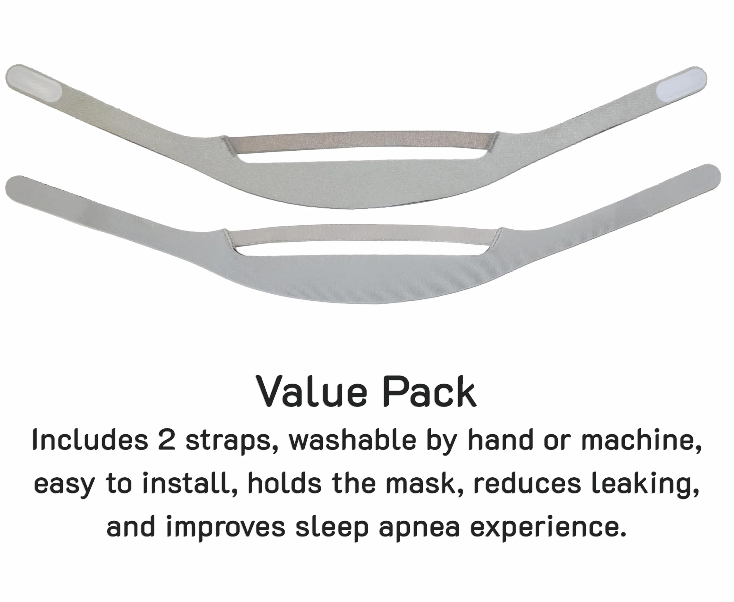 Zestaw 2 zamiennych pasków nagłowia kompatybilny z maską nosową CPAP DreamWear Philips Respironics