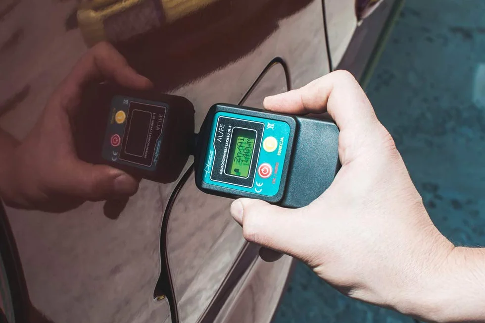Miernik grubości lakieru GL-3UV Tester lakieru samochodowego Stal aluminium UV