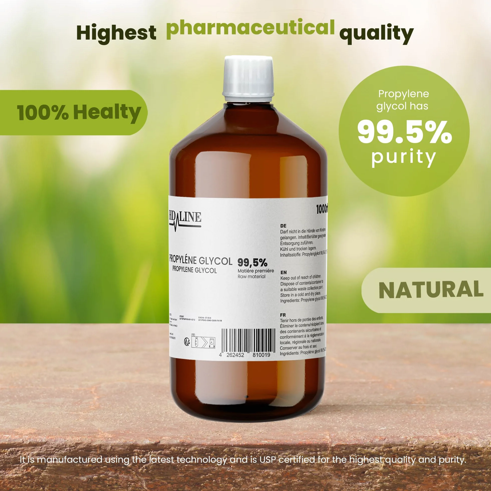 Hd-Line E1520 Glikol Propylenowy, Przezroczysty, 1000 ml