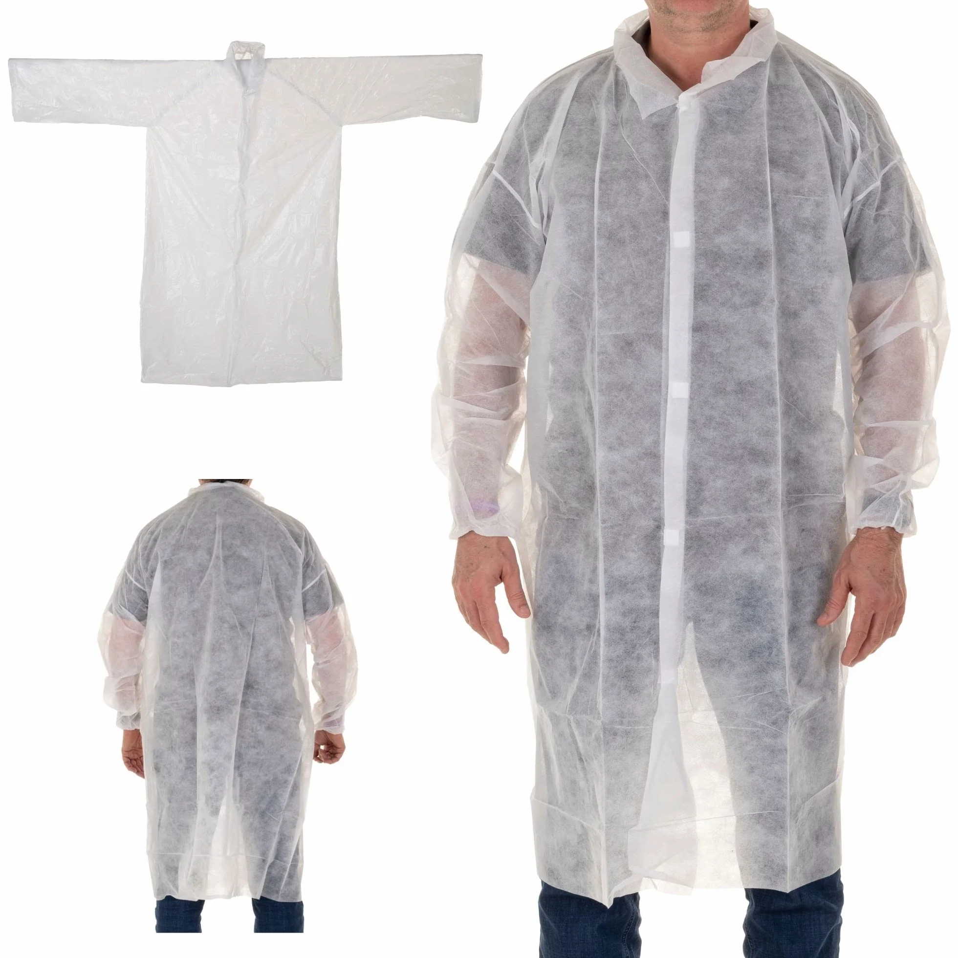 XARA Jednorazowy szlafrok chirurgiczny XL 112 x 138 cm polipropylen TNT 25 g opakowanie 10 szt