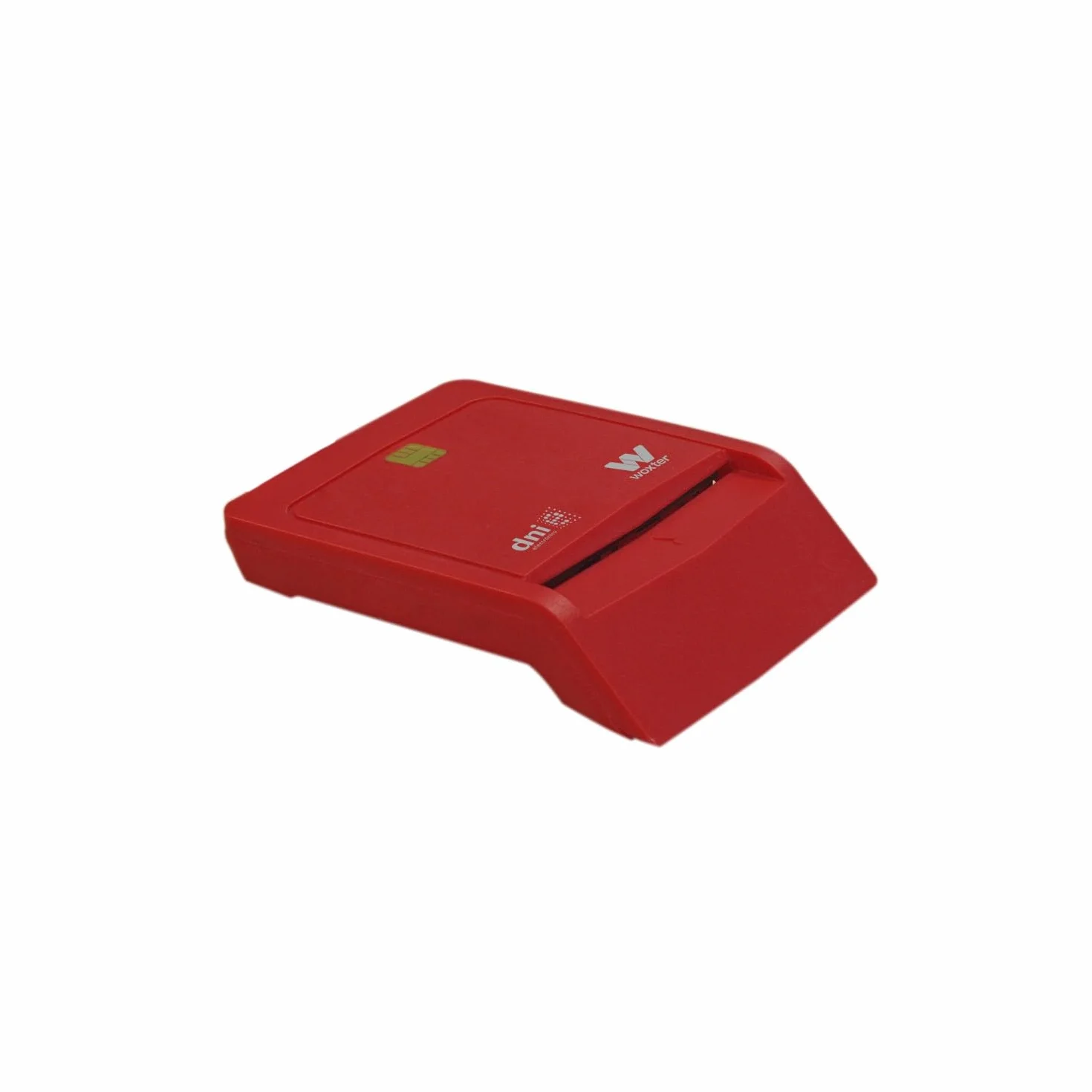 Woxter Elektroniczny czytnik DNI typ C Smart DNI 3.0 4.0 kompatybilny PC Mac adapter USB A czerwony