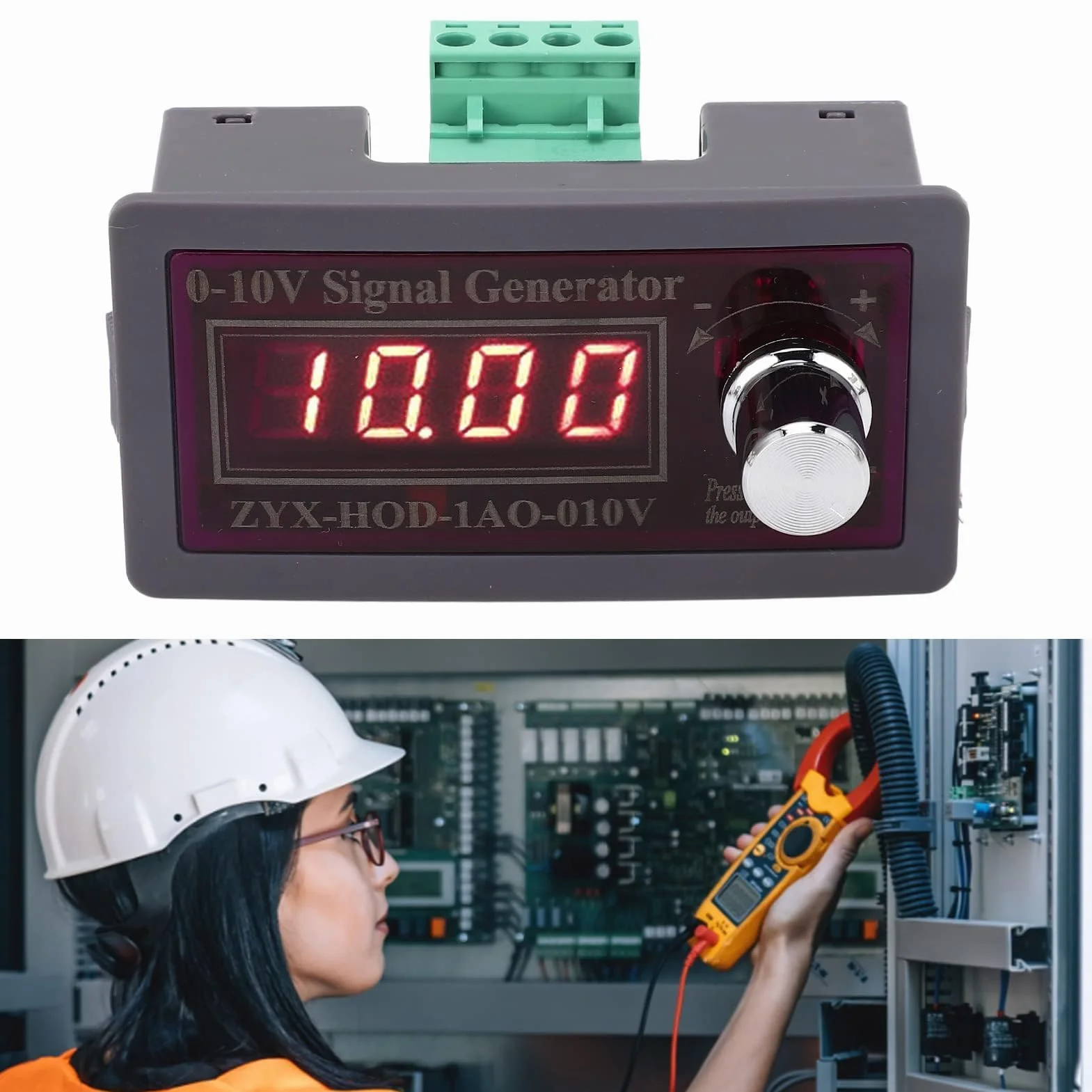 Regulowany Generator Sygnału 0-10 V Moduł Generatora Napięcia Sygnału ABS Miernik Kontroli Częstotliwości PLC 15-30 VDC