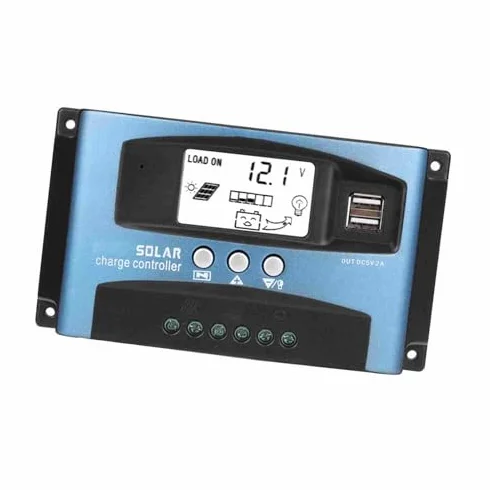 Kontroler ładowania słonecznego MPPT 40A 50A 60A 100A Kontroler panelu słonecznego Kontroler ładowania baterii Podwójne połączenie USB Uziemienie ujemne z wyświetlaczem LCD 12V 24V (40A)