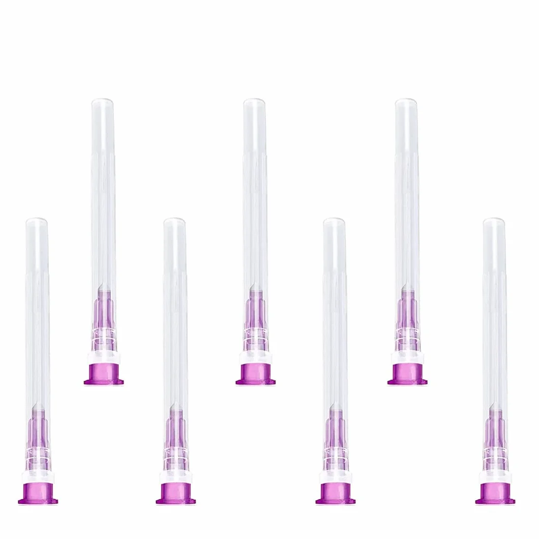 100 sztuk x 24 g x 1" (0,55 mm x 25 mm) tubka do napełniania płynów ze stali nierdzewnej, pakowane pojedynczo, tubki do uzupełniania do przemysłu, laboratoriów naukowych, gospodarstwa domowego,