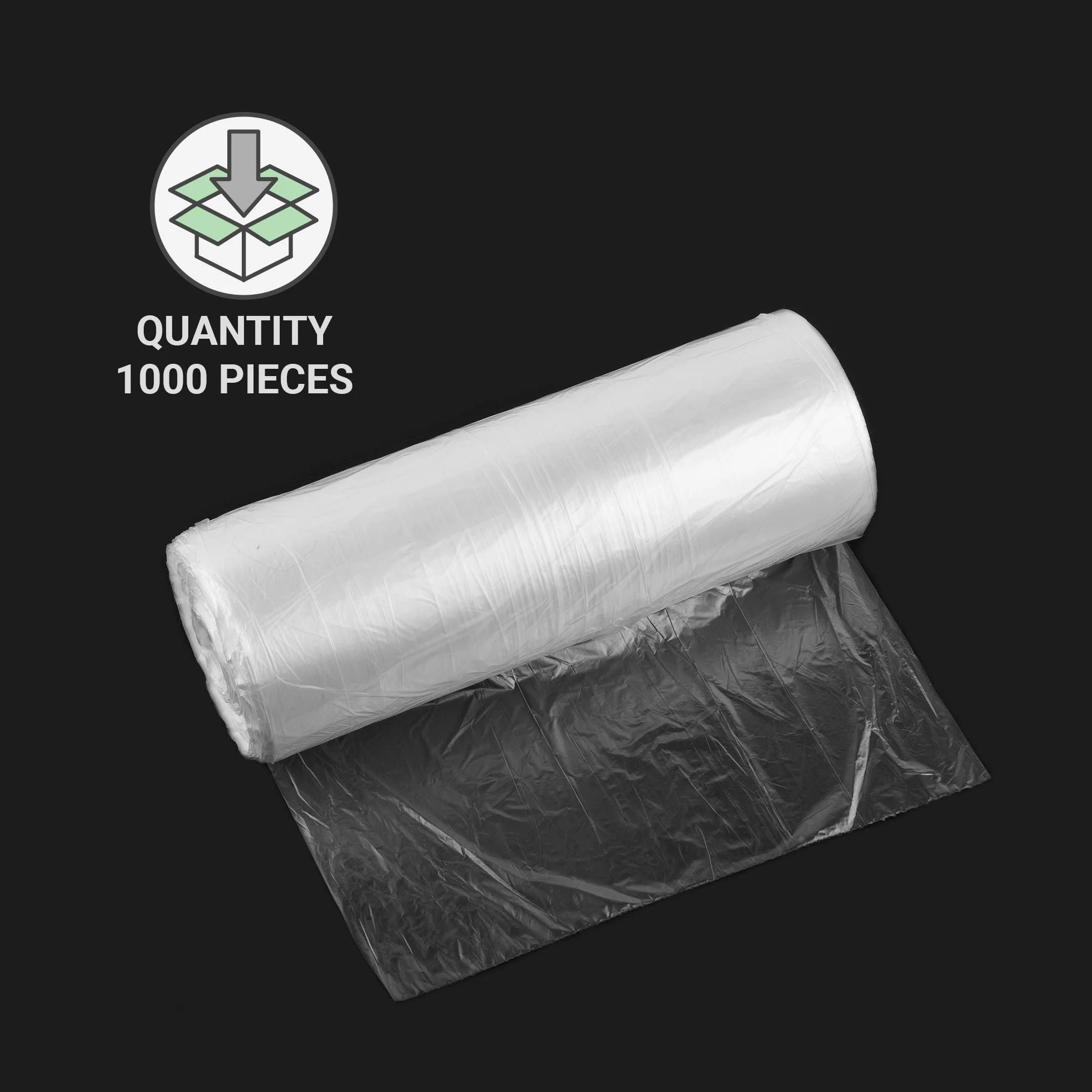 (Opakowanie 1000) HDPE 25 x 40 cm worki z polietylenu w rolce, bezpieczny dla plastiku pakiet do pakowania żywności