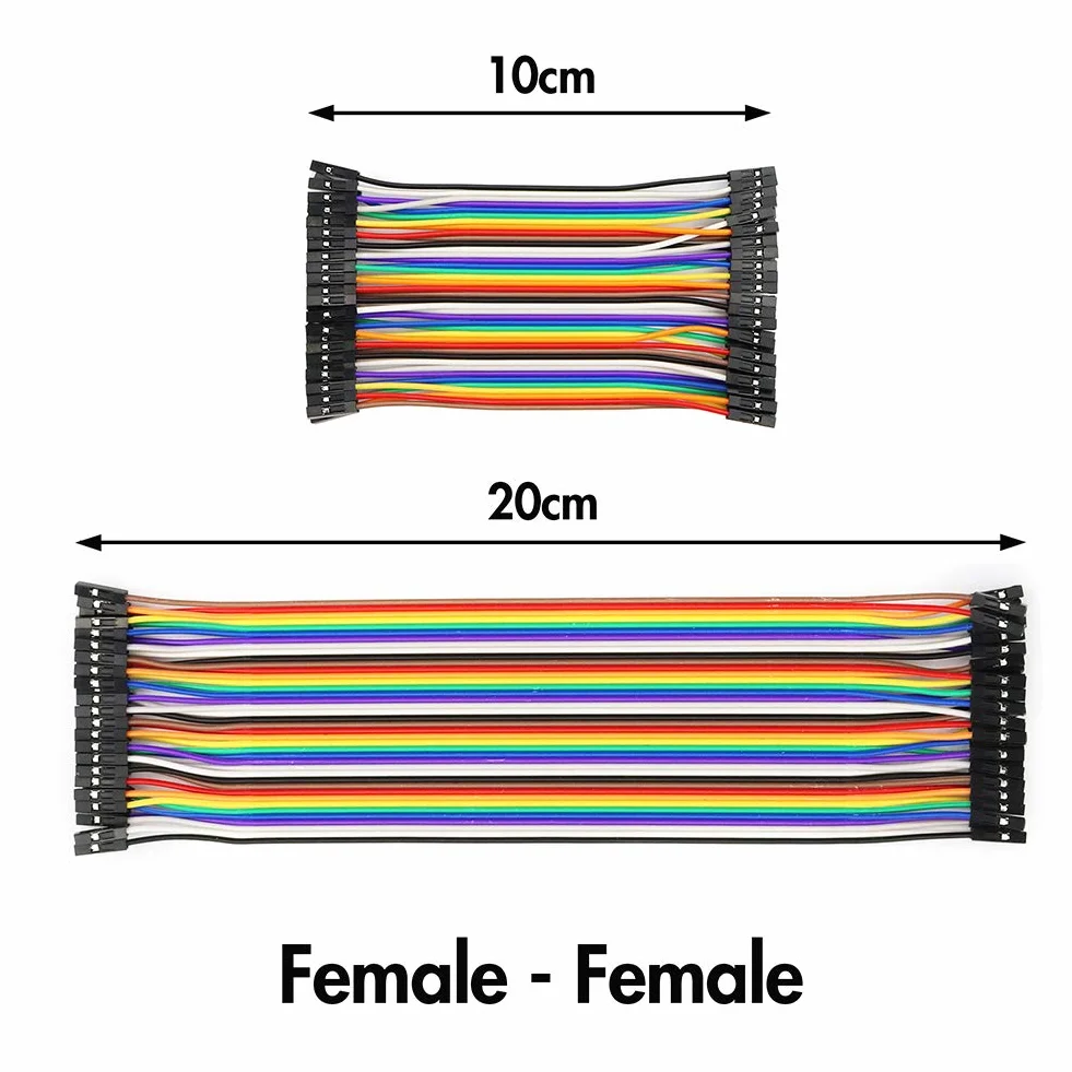 Zestaw 240 sztuk kabli typu Jumper Kit 10 cm i 20 cm męski, męski na męski, dla kobiet i mężczyzn, do Arduino
