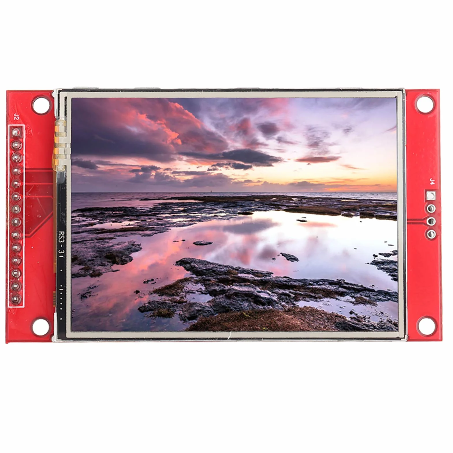 Moduł wyświetlacza LCD, wyświetlacz TFT LCD 7,1 cm Ili9341 Moduł 240 x 320 5 V / 3,3 V SPI Moduł wyświetlacza TFT LCD z klatką na kartę SD, moduł wyświetlacza LCD z płytką drukowaną