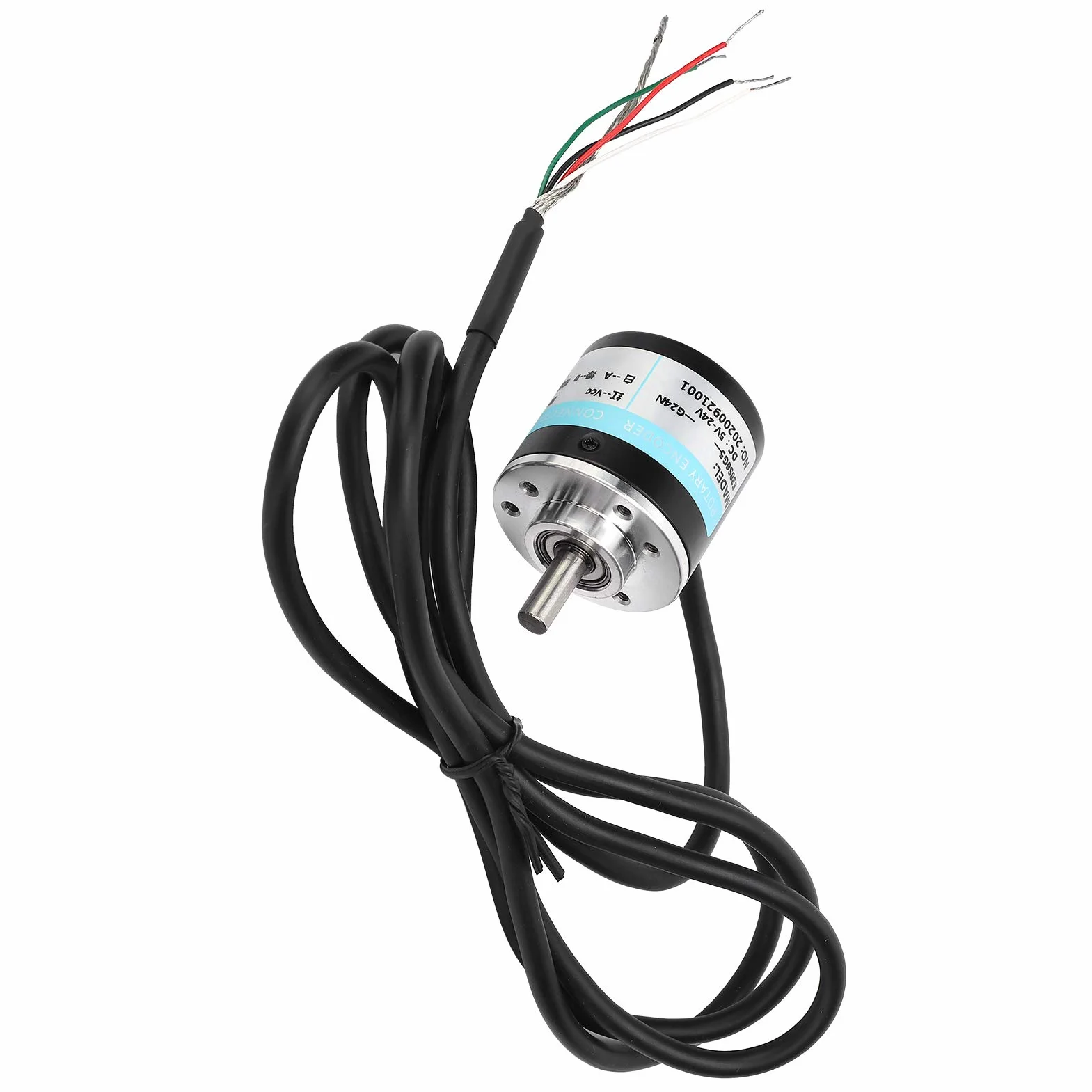 ABZ trzyfazowy enkoder fotoelektryczny DC 5-24 V 3000-6000 obr./min enkoder z masywnym trzonem do pola inżynierii automatycznej (600 HZ)