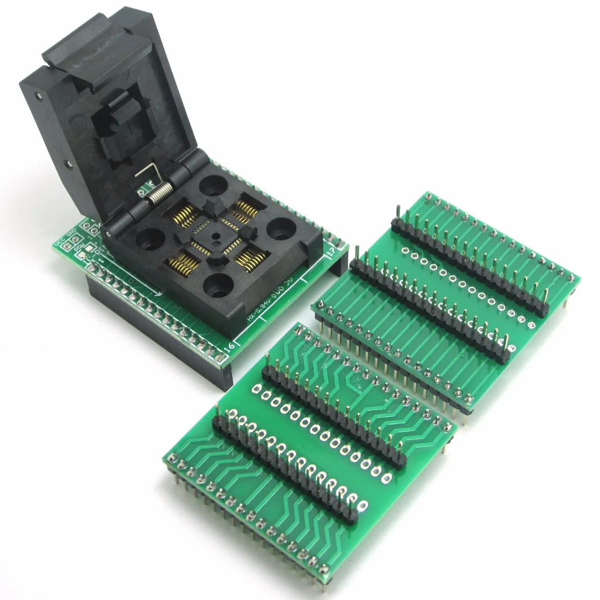 DollaTek Uniwersalne adaptery IC QFP32 do DIP28 i DIP32 do chipów ATMEL AVR, 3 płytki