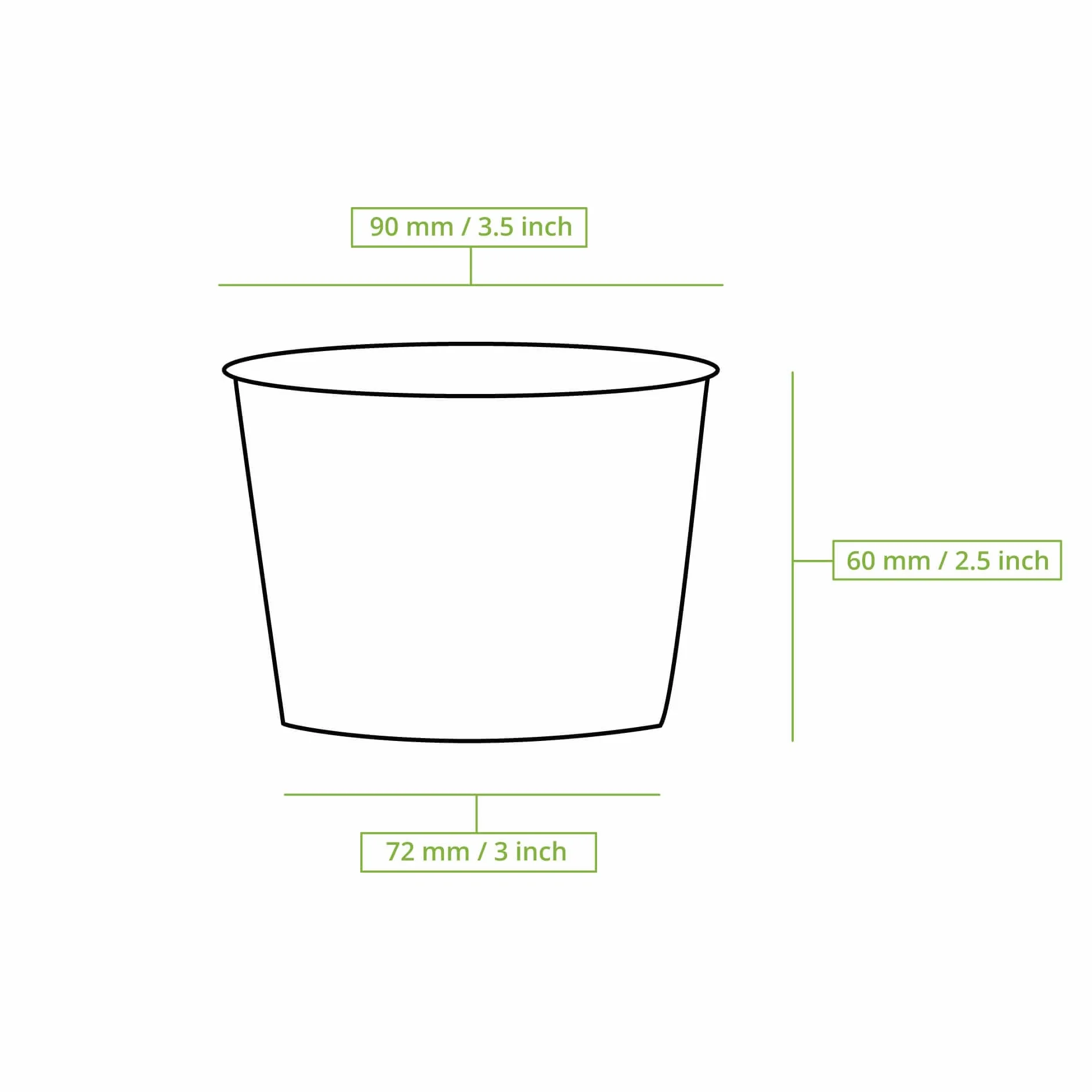 BIOZOYG Miska na zupę 25 sztuk 200 ml Ø 90 mm, brązowa, kubek kraft