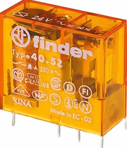 Finder wtyk/przekaźnik do drukarki 230 V AC, 2 W, 8 A, 1 sztuka, 40.52.8.230.000 (3 sztuki przekaźnika wtykowego/drukarskiego)