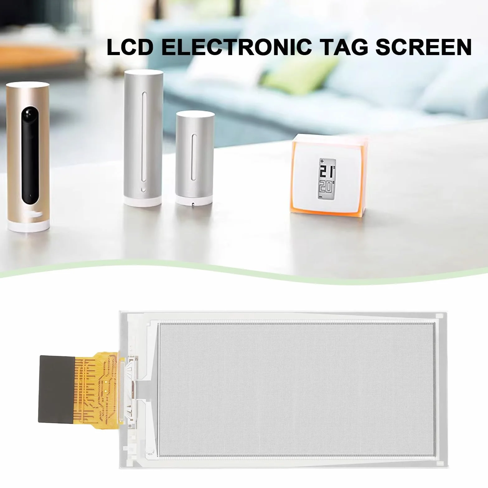 Część zamienna ekran LCD 5.4 cm 122x250 OPM021B1 kompatybilny z termostatem Netatmo NTH01-FR-EC
