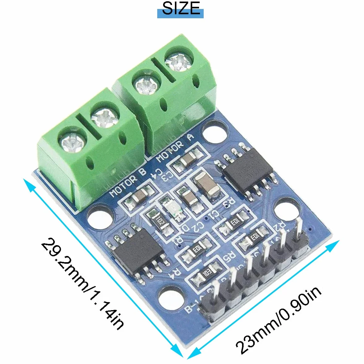 2 sztuki sterowników silnika HG7881 800 mA Dual DC sterownik Board z kablem DuPont do jednoczesnego napędu 2 silników prądu stałego lub 1 4-przewodowego 2-fazowego silnika krokowego