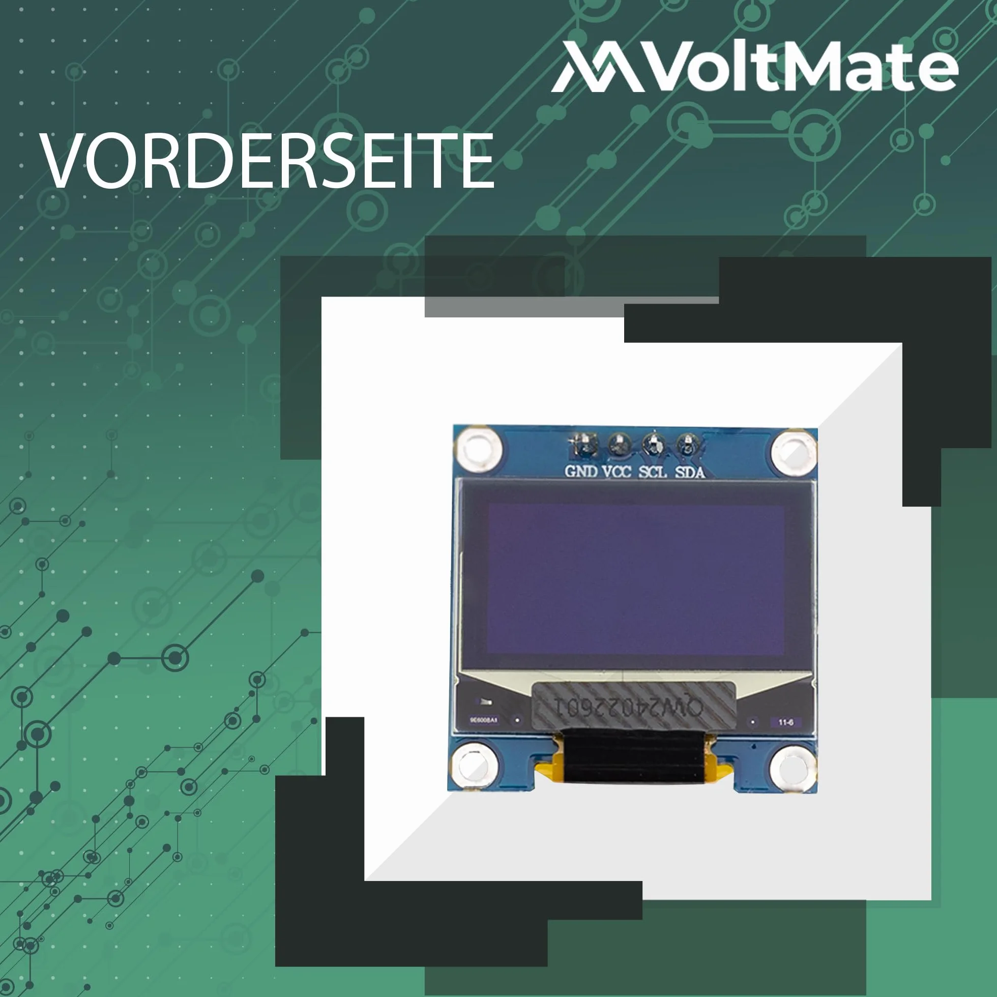 VoltMate wyświetlacz OLED I2C 128x64 pikseli SSH1106 Arduino Raspberry Pi
