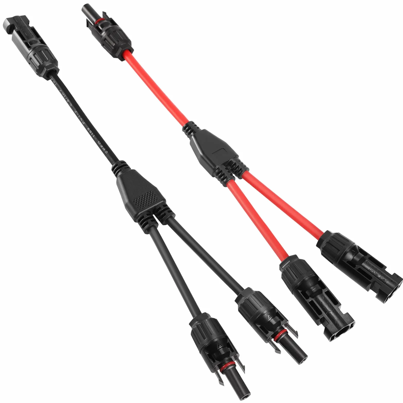 Thlevel Solarny rozdzielacz Y rozdzielacz równoległy adapter złącza MMF i FFM 1 para złączy fotowoltaicznych, przedłużacze panelu, gniazdo dystrybutora, 4 mm²