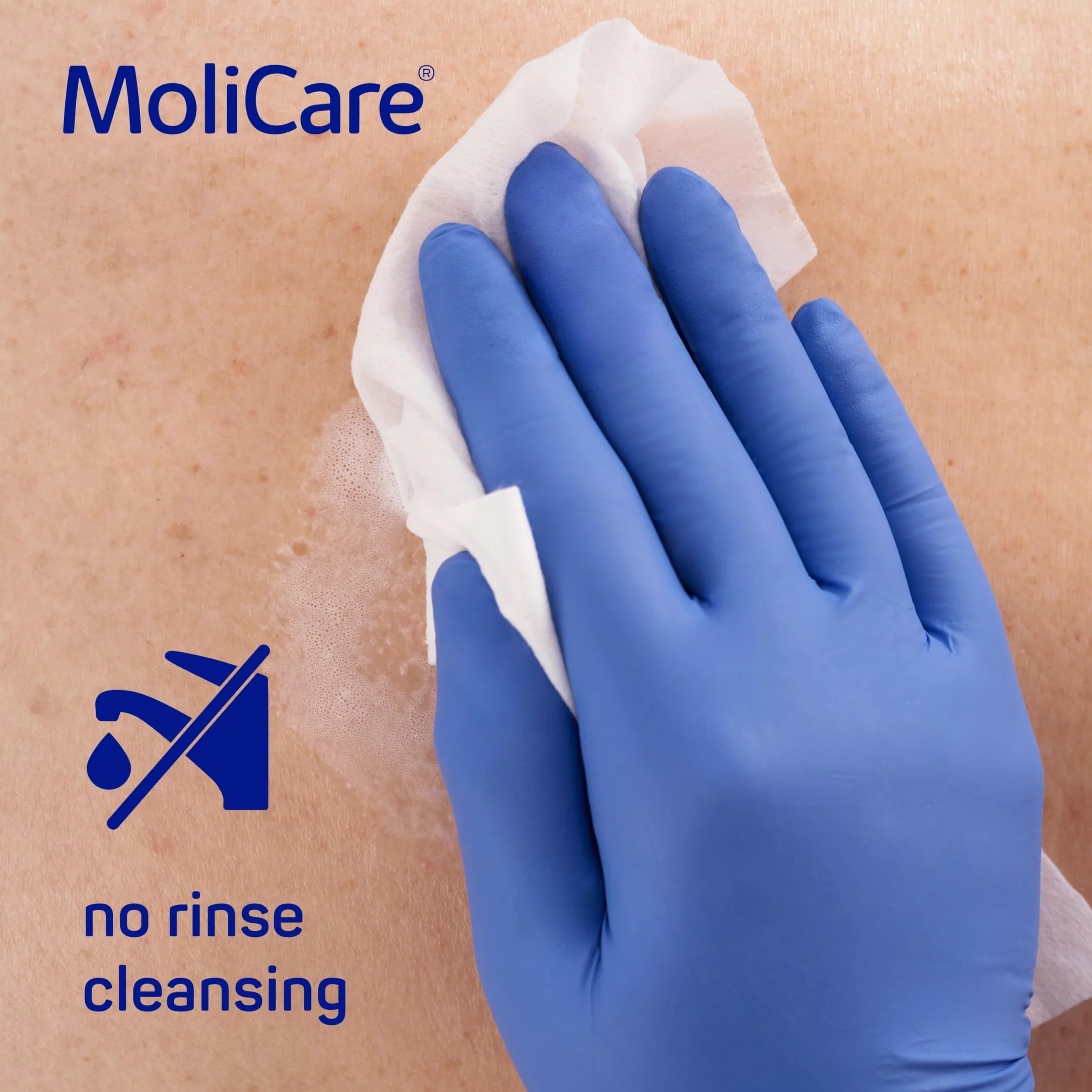 MoliCare Skin - Chusteczki impregnowane na każdą okazję - Wzbogacone rumiankiem - pH Neutralne dla skóry - 50-częściowy worek