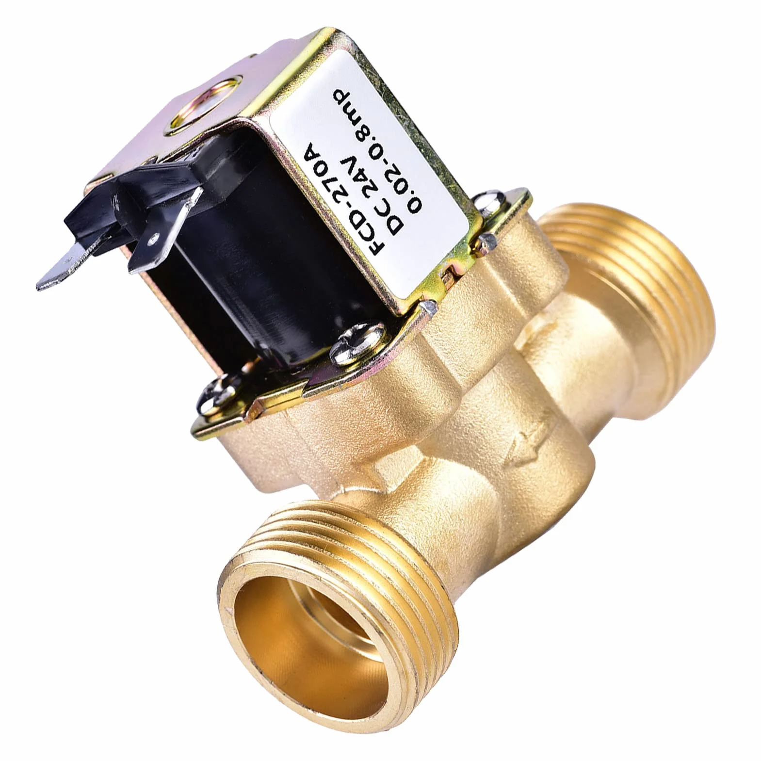 3/4 "Dc 24V 220Ma Jednokierunkowe Szybkozłącze Normalnie Zamknięte Normalnie Zamknięte Magnetyczny Mosiężny Zawór Elektromagnetyczny Do Sterowania Wodą
