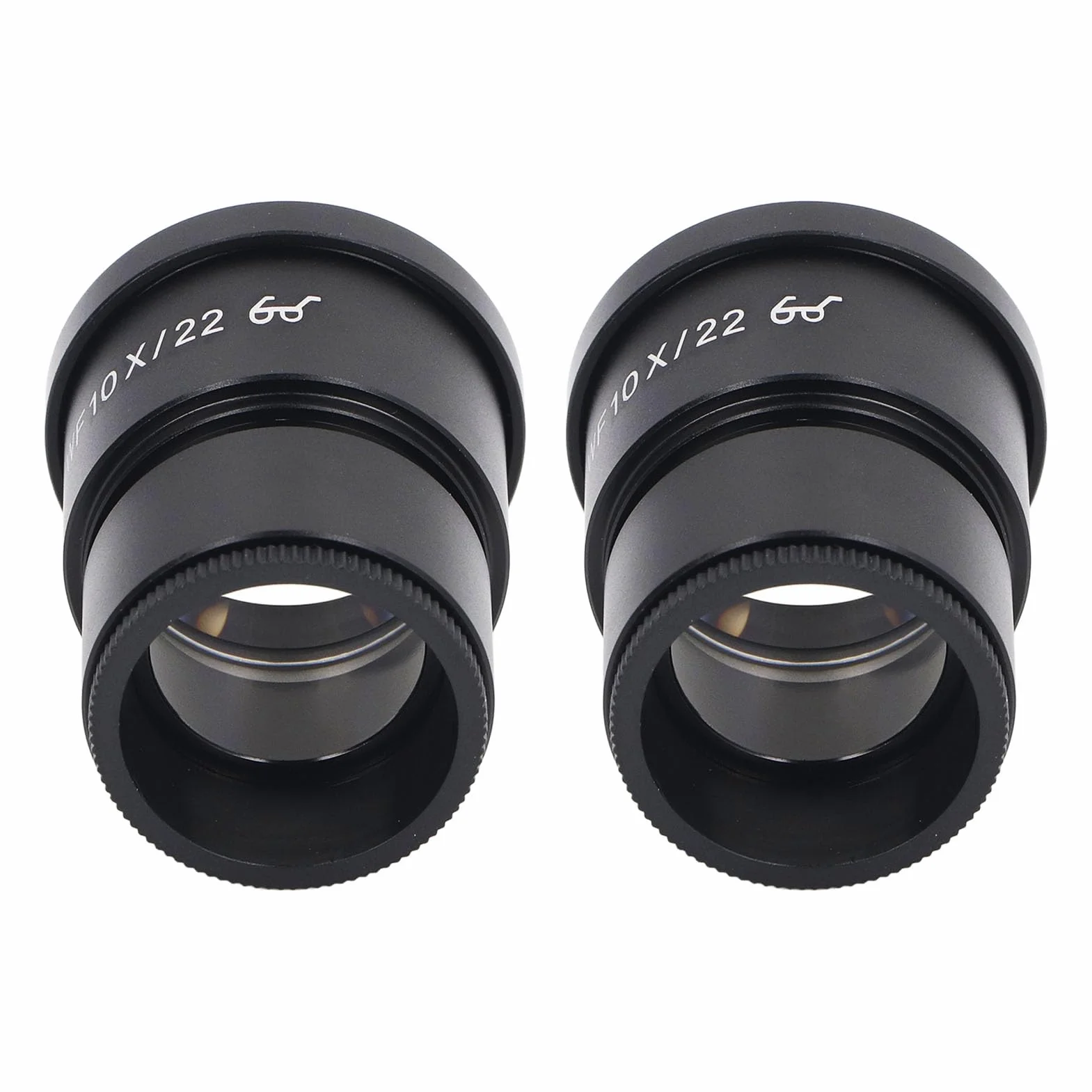 2PCS 10x Szerokości Mikroskopu Okular 22 Mm Oczu 30 Mm wielkość Montażu Uniwersalne Aluminium Biologiczne Mikroskop