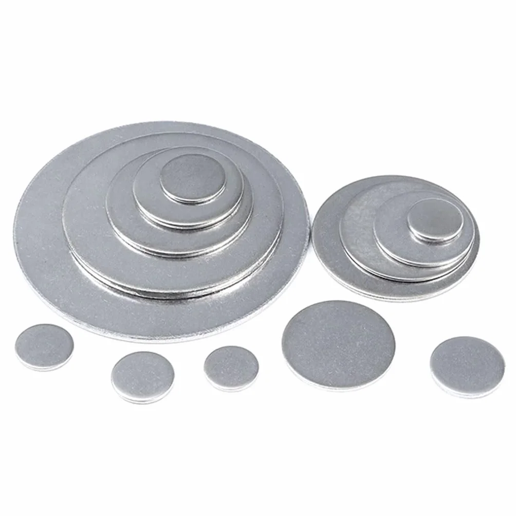 20PC Arkusze ze stali nierdzewnej, 6mm-14mm Krążek ze stali nierdzewnej, Solidna mała okrągła blacha stalowa, Grubość 1mm/1.2mm/1.5mm/2mm/2.5mm/3mm Okrągły dysk z blachy metalowej(6mm*1mm)